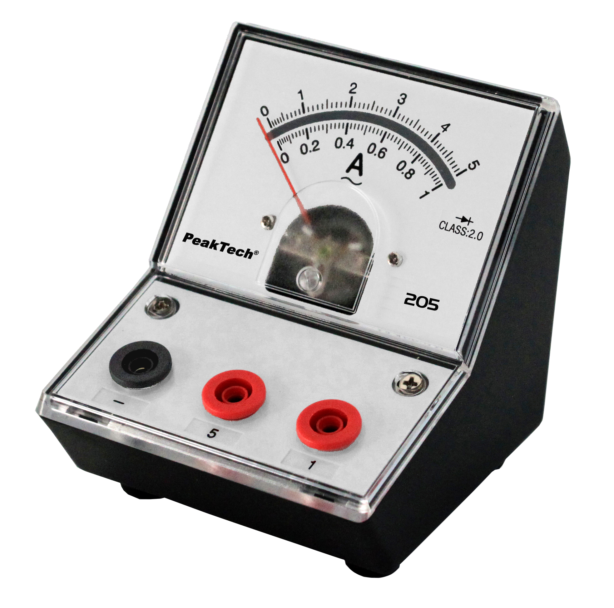 «PeakTech® P 205-09» Analog amperemeter - 0 ... 1A/5A AC