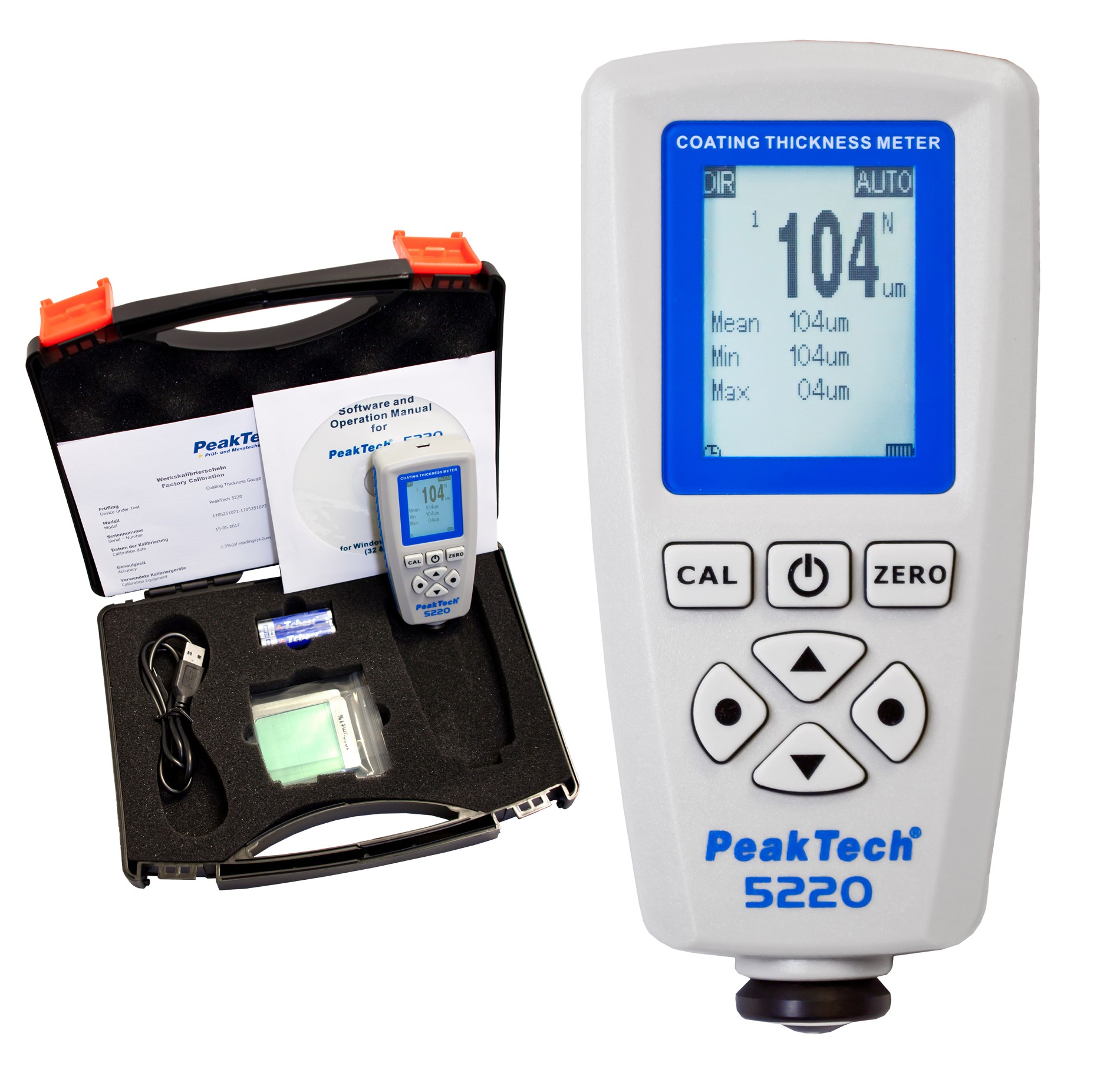 «PeakTech® P 5220» Coating and Material Thickness Meter