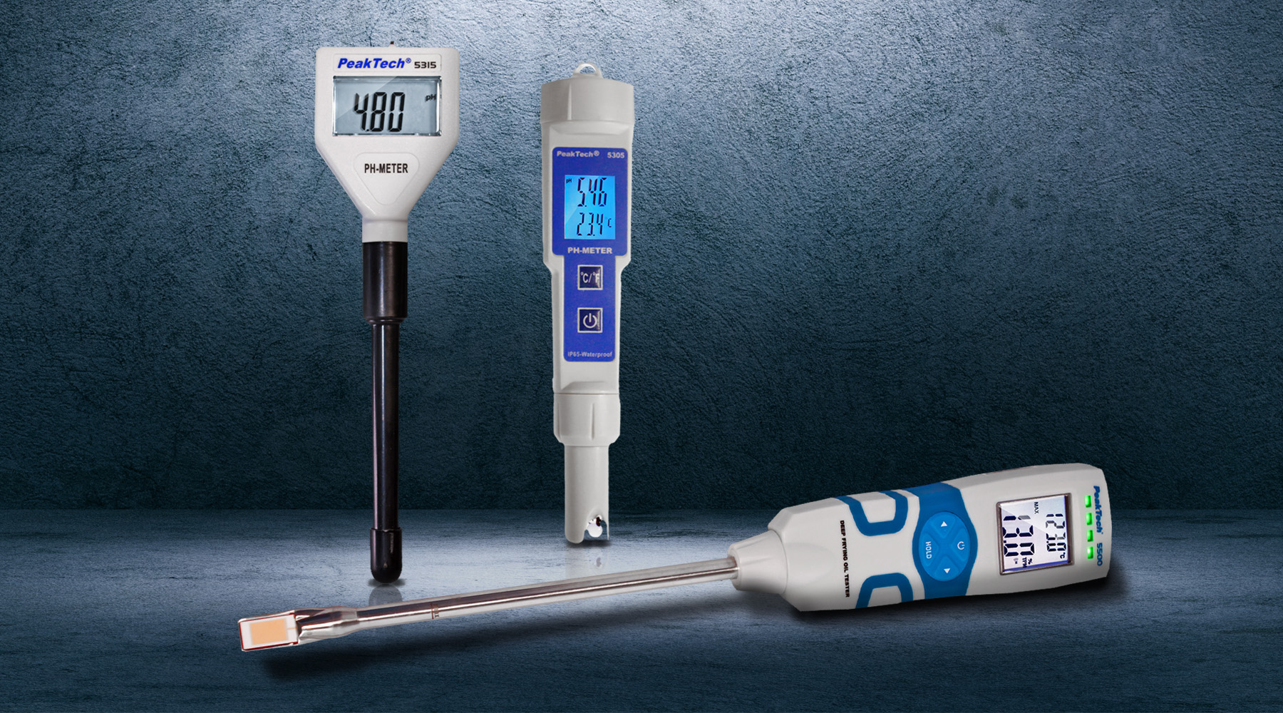 PH meters, water and oil testers