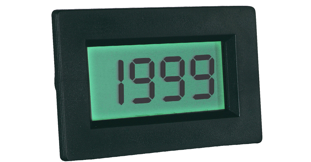 «PeakTech® LDP-140» Volt & ammeter, LCD display 13mm hight of digits