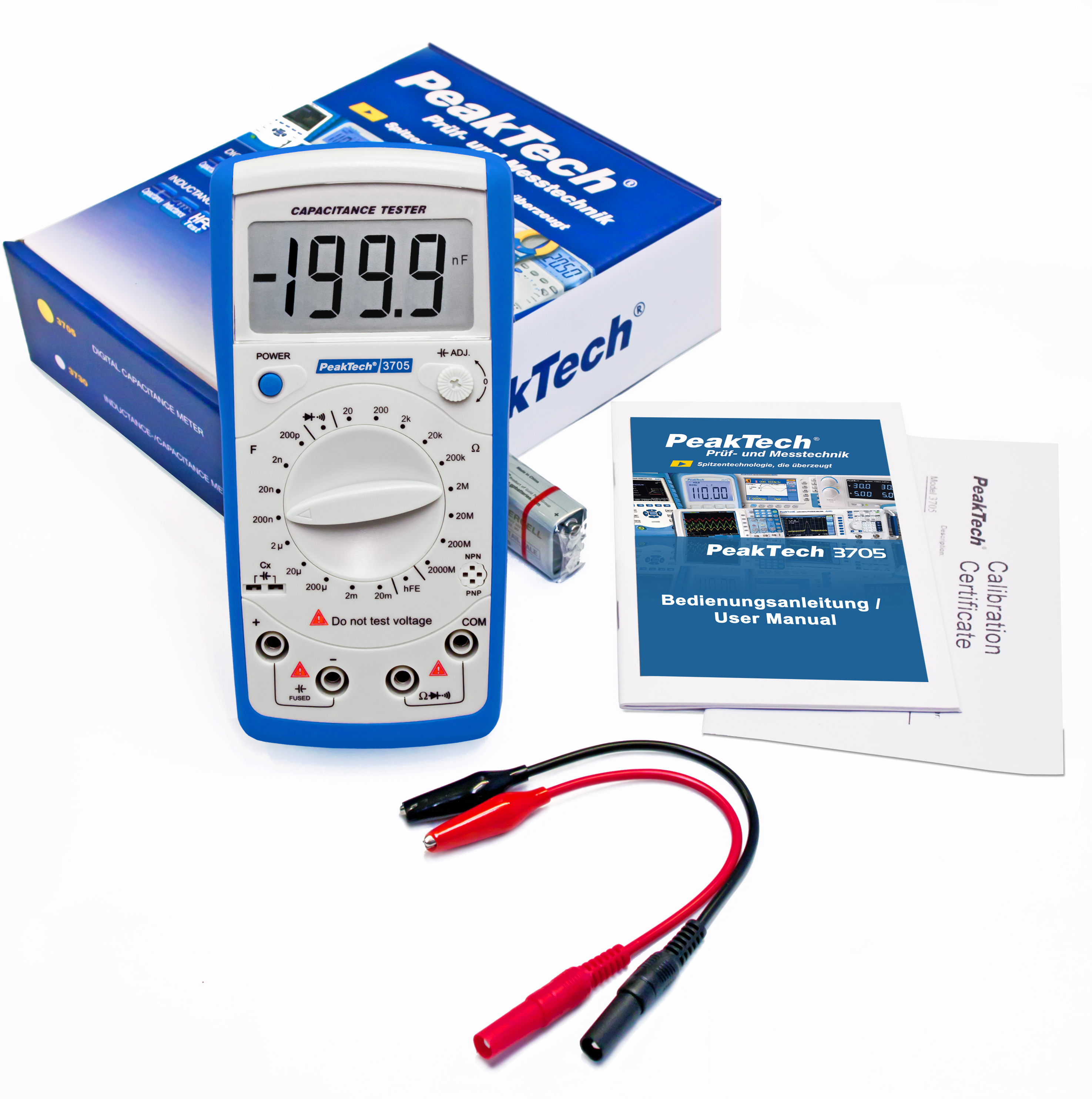 «PeakTech® P 3705» Compteur de capacité numérique