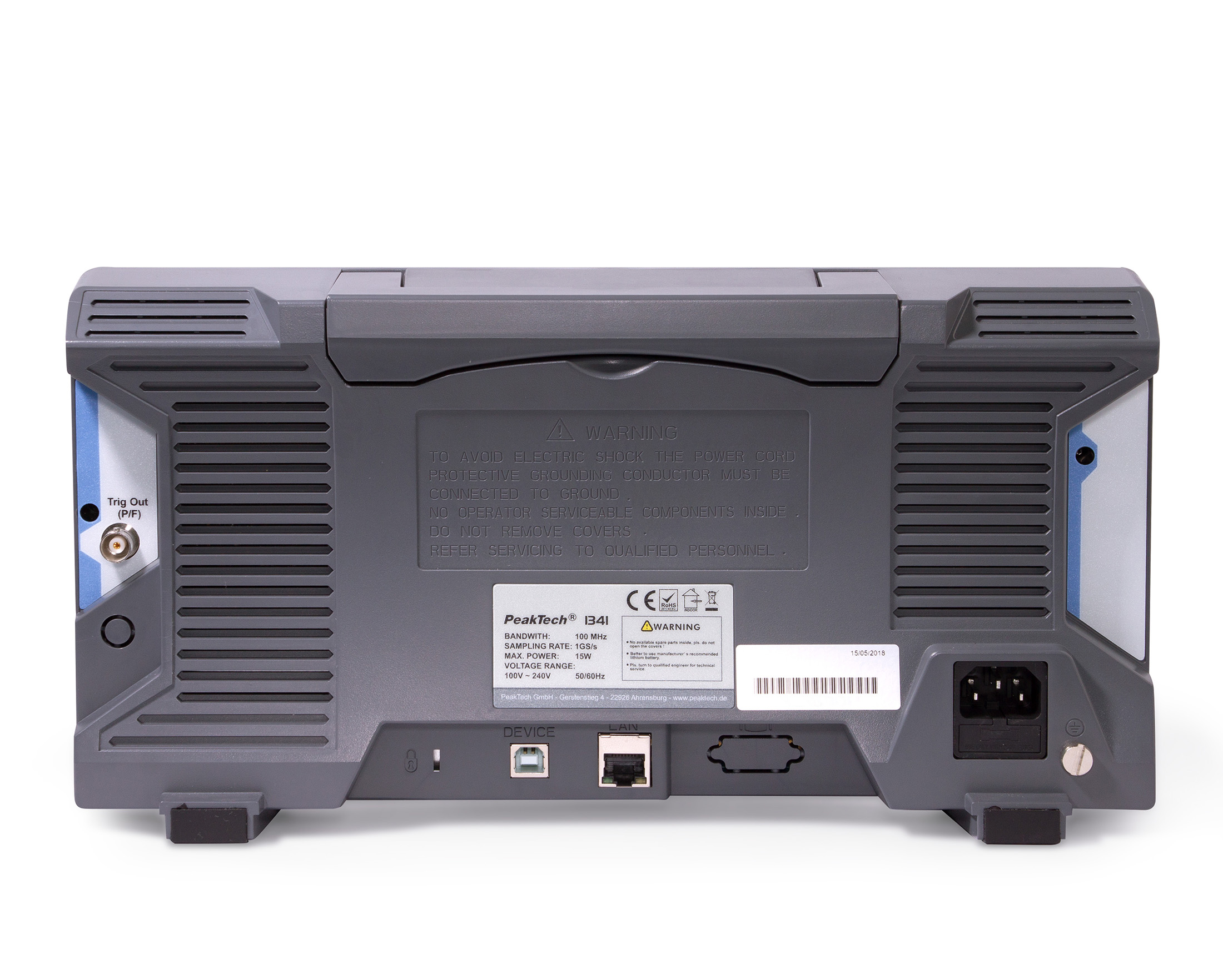 «PeakTech® P 1341» 100 MHz /4 CH, 1 GS/s digital storage oscilloscope