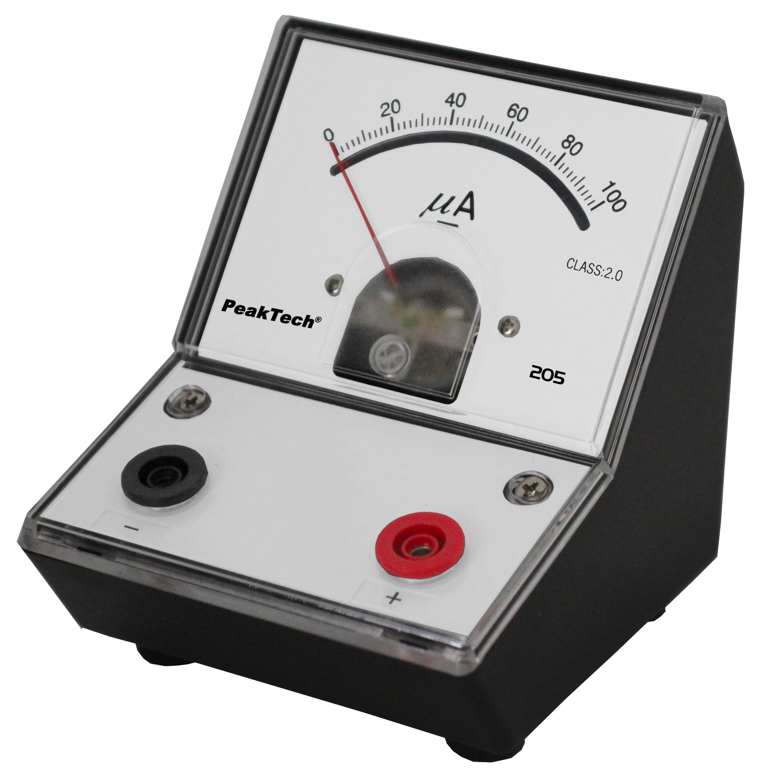 «PeakTech® P 205-02» Amperomierz analogowy - 0 ... 100µA DC