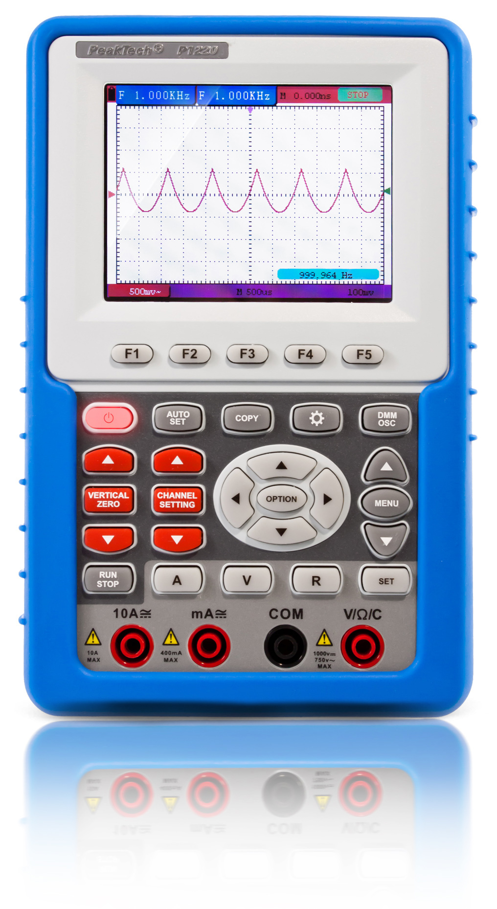 «PeakTech® P 1220» 20 MHz / 1 CH, 100 MS/s Handheld-Oszilloskop