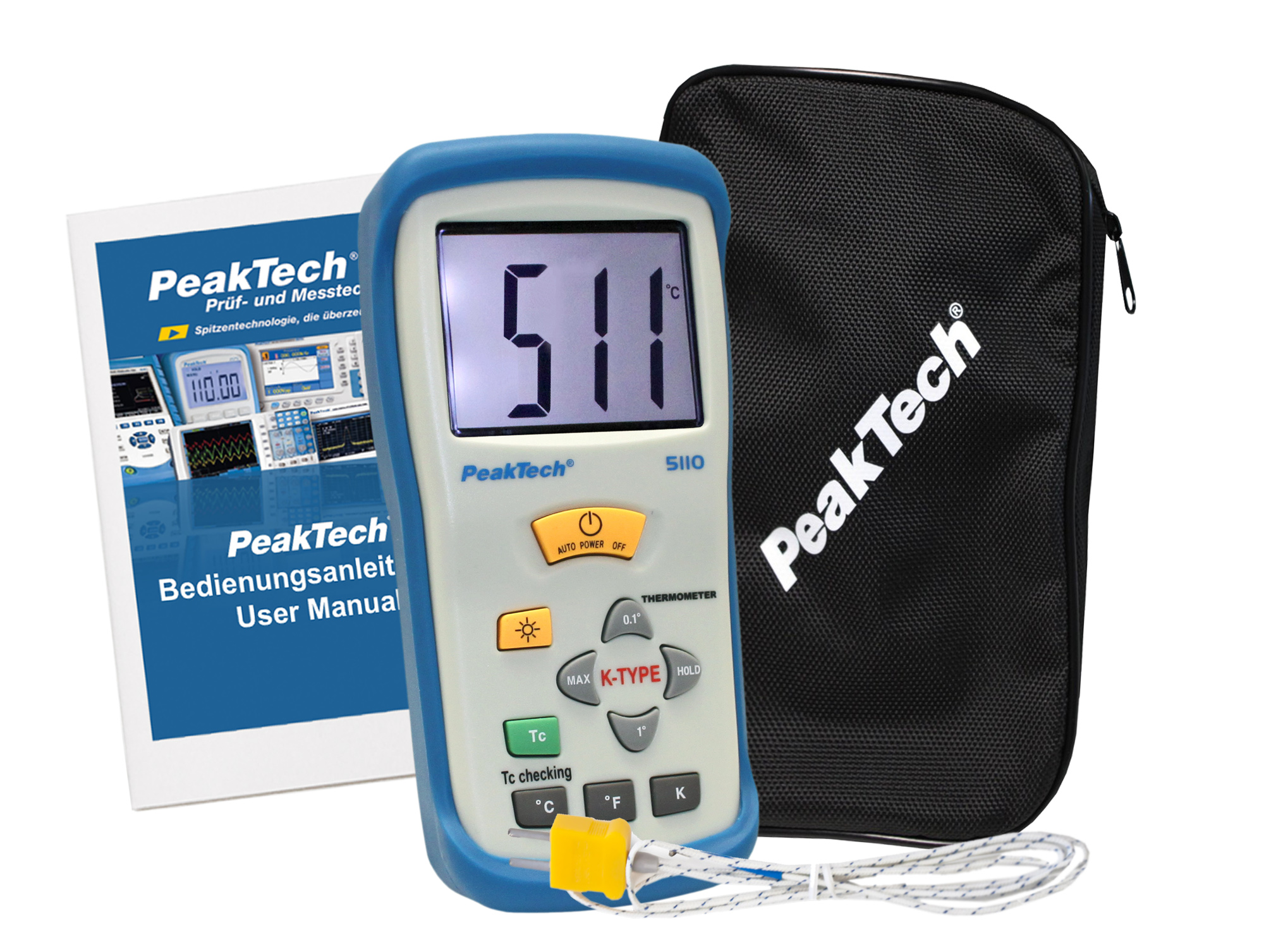 «PeakTech® P 5110» Digital-Thermometer K-Type / -50 ... +1300°C