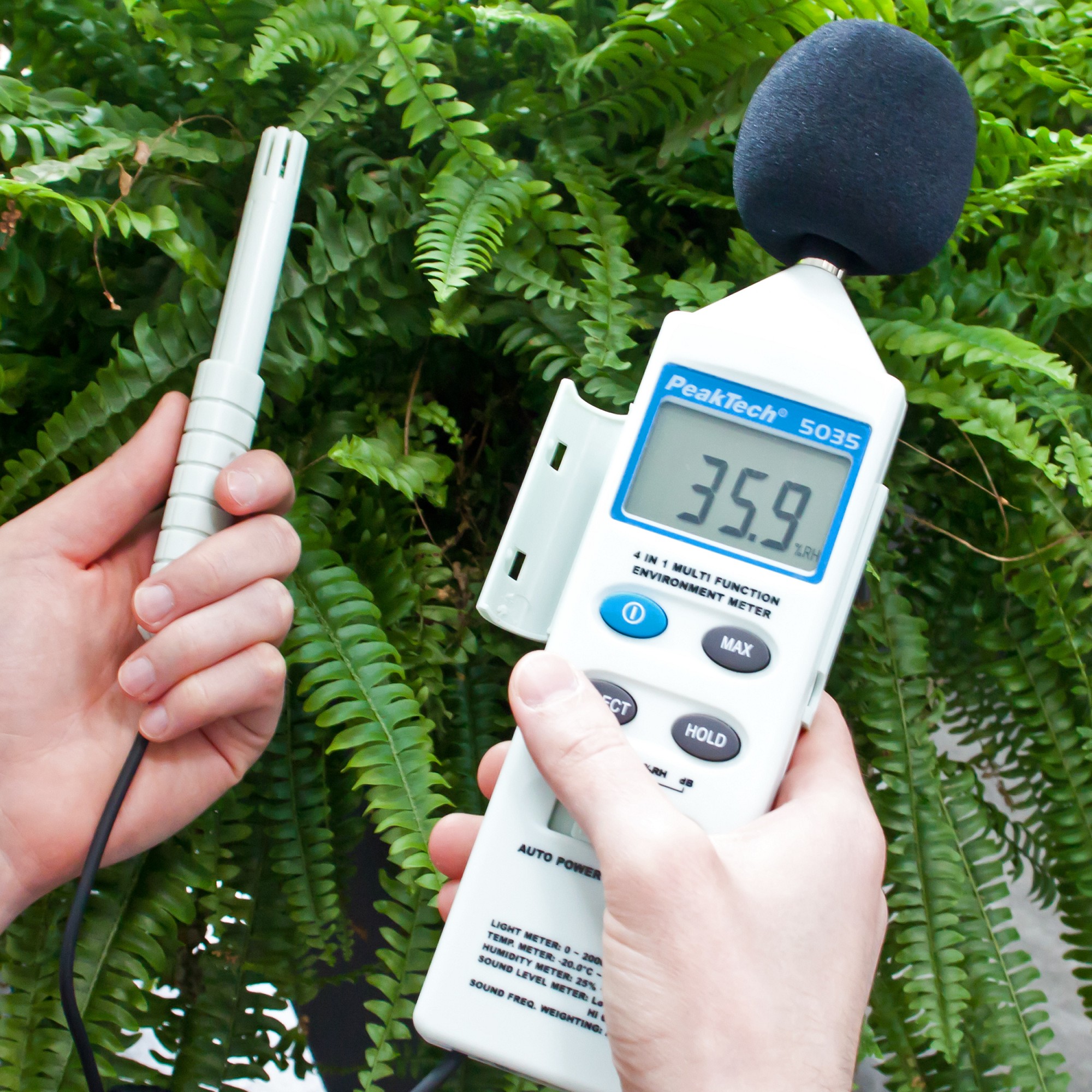 «PeakTech® P 5035» Multifunction environment tester «PeakTech® P 5035» Multifunction environment tester