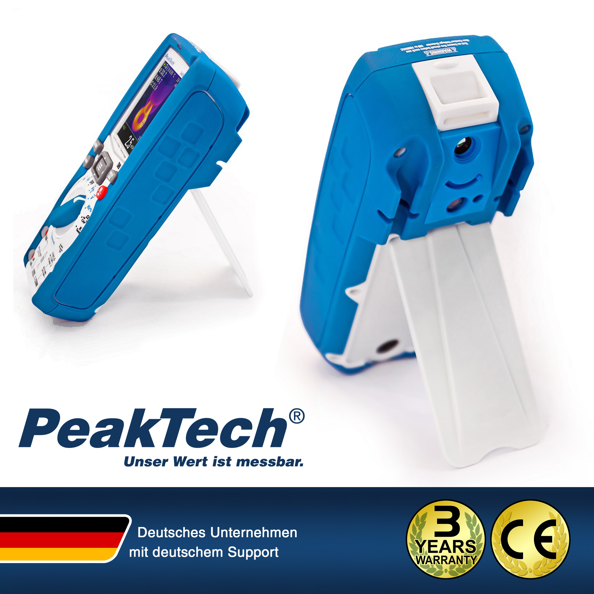«PeakTech® P 3450 A» True RMS Grafikmultimeter mit Wärmebildkamera