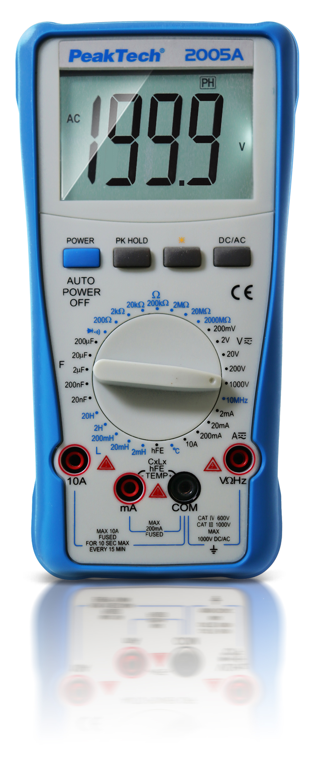 «PeakTech® P 2005 A» 1000 V digital multimeter 2000 Counts, 10A AC/DC