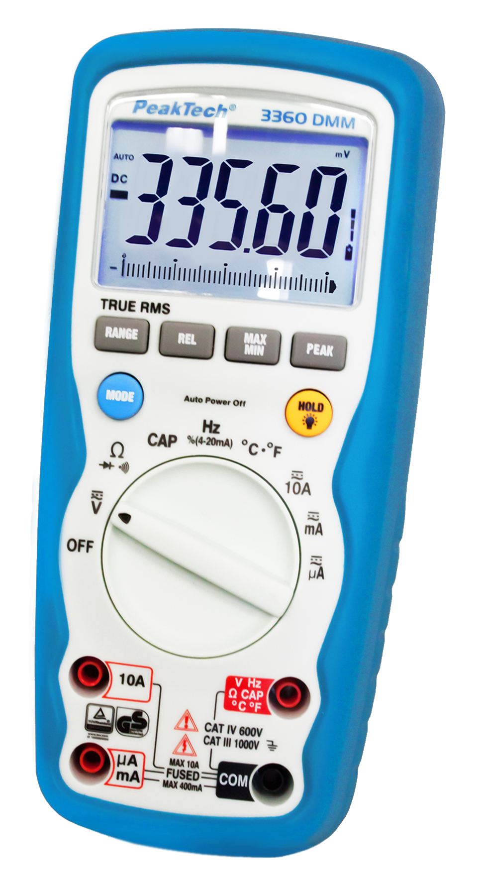 «PeakTech® P 3360» Digital multimeter, 40,000 counts, IP67 & TrueRMS