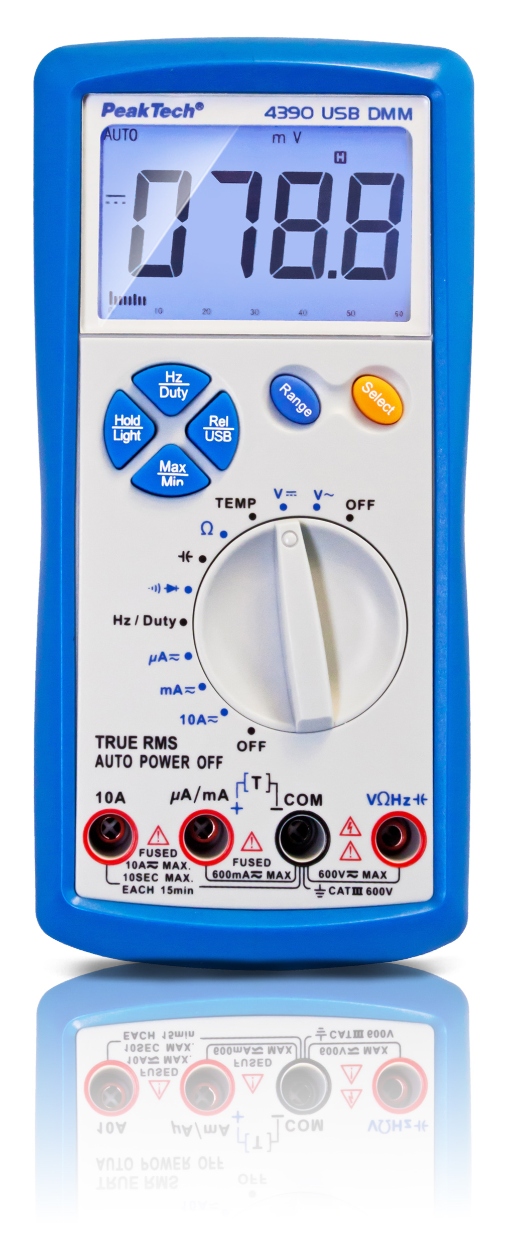 Multimètre digital 6 en 1, sondes fournies