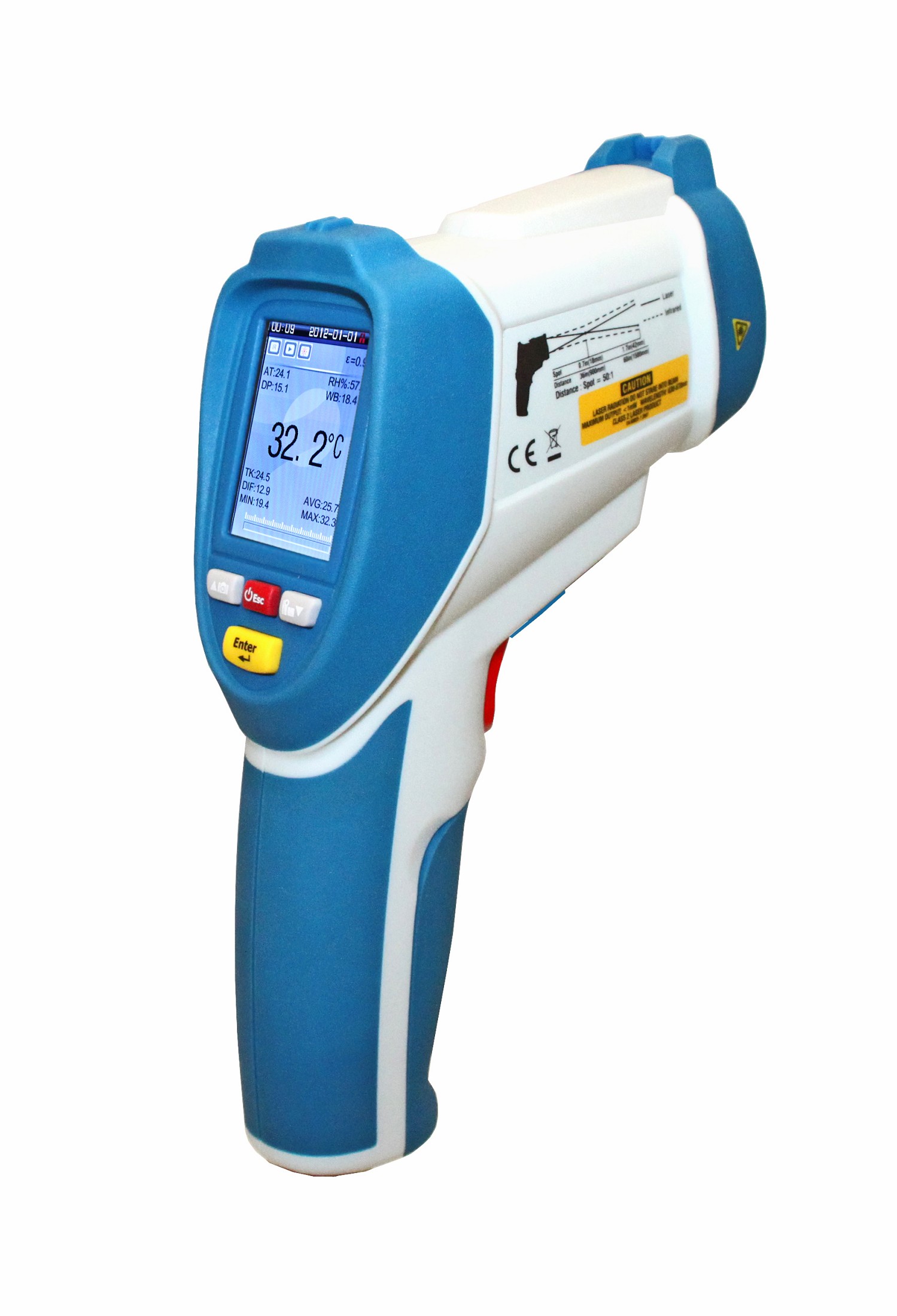 «PeakTech® P 4955» IR-Thermometer -50 … +2200°C, Datenlogger, Video