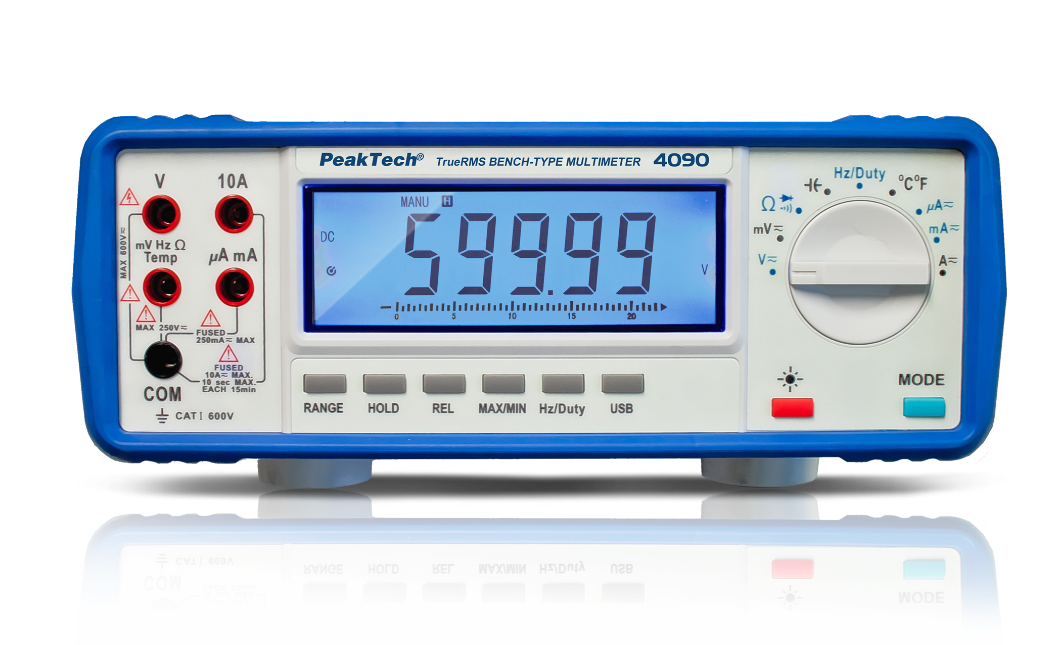 «PeakTech® P 4090» Multímetro Digital Gráfico 22000 cuentas, USB