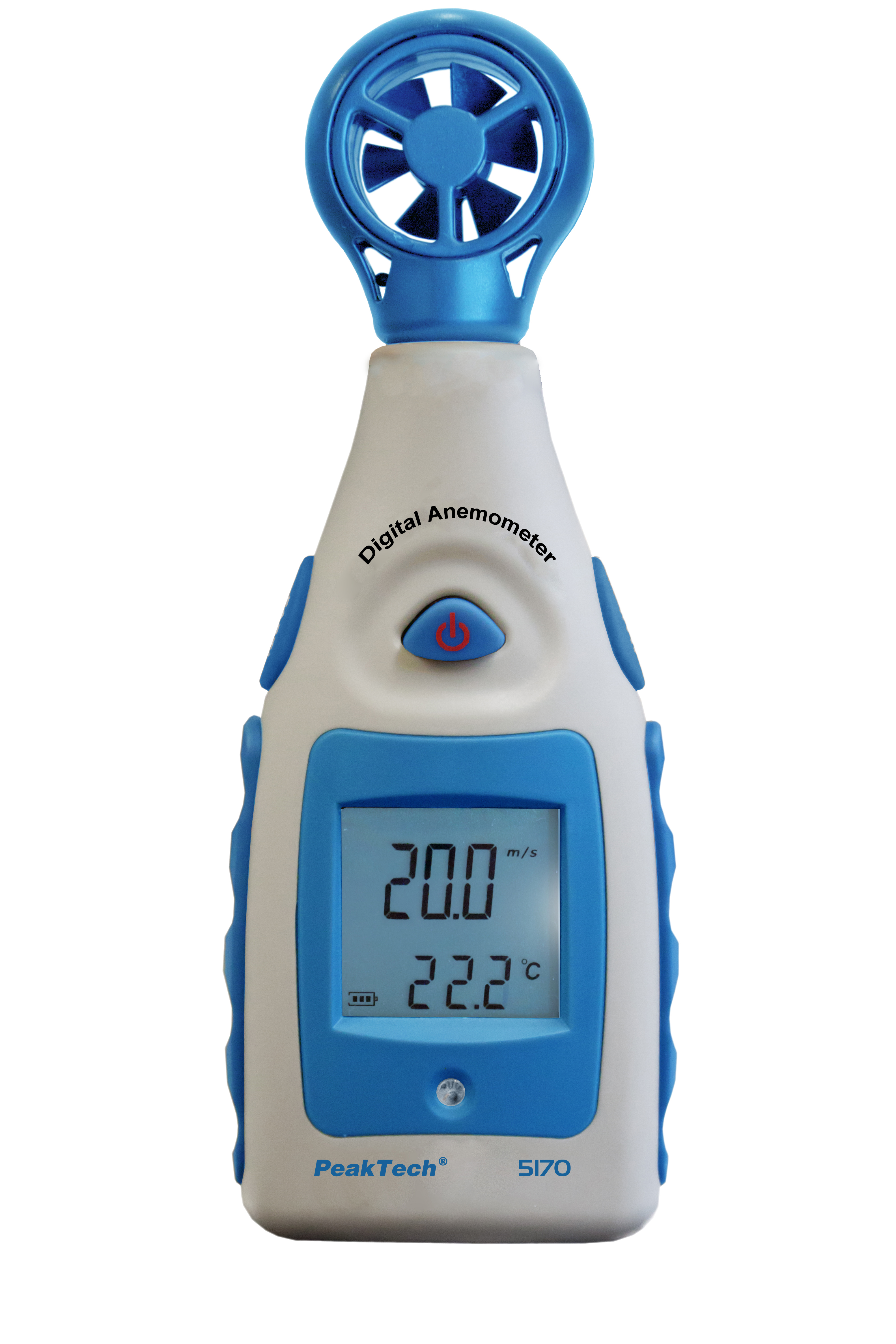 «PeakTech® P 5170» Flügelrad Anemometer mit Thermometer