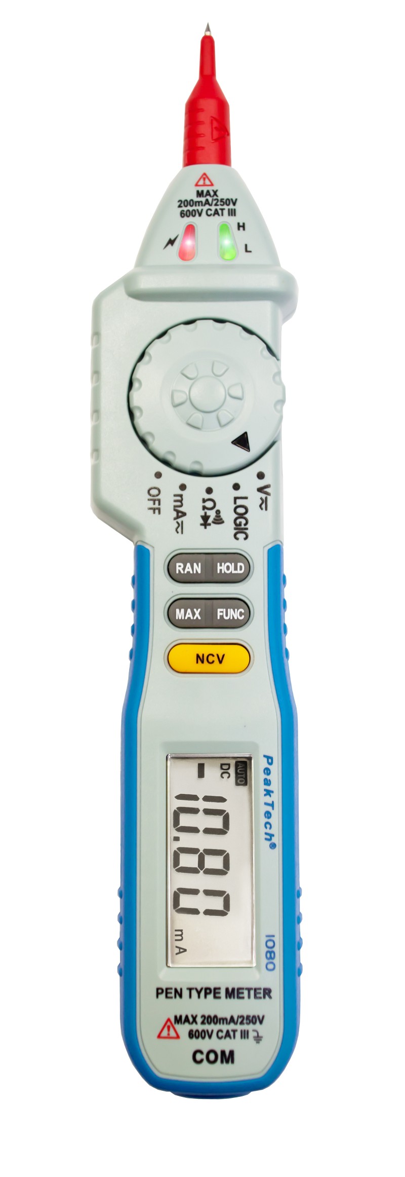 «PeakTech® P 1080» 600V AC / DC pen- type multimeter ~ 2000 digit LCD