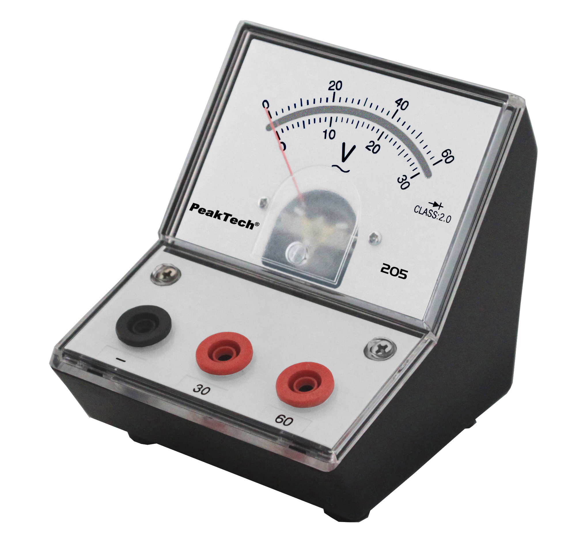 «PeakTech® P 205-12» Analoges Voltmeter - 0...30V/60V AC