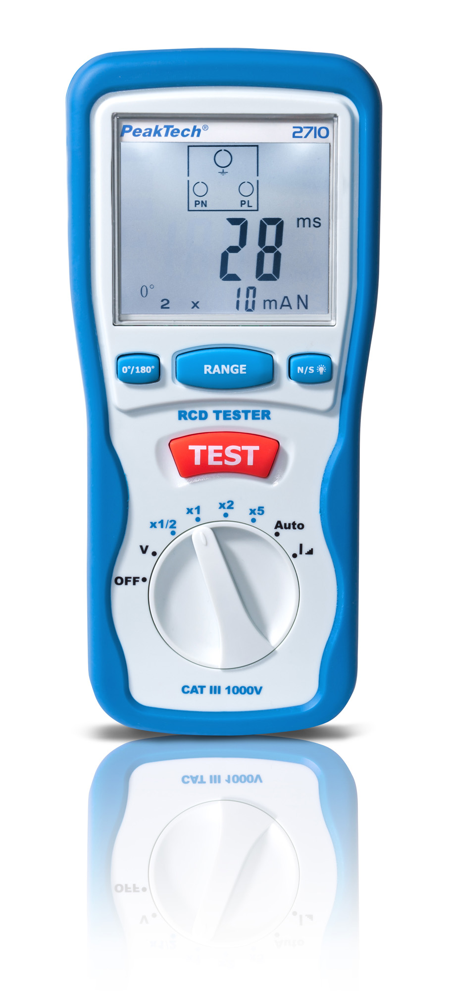 «PeakTech® P 2710» Digitaler FI / RCD Tester