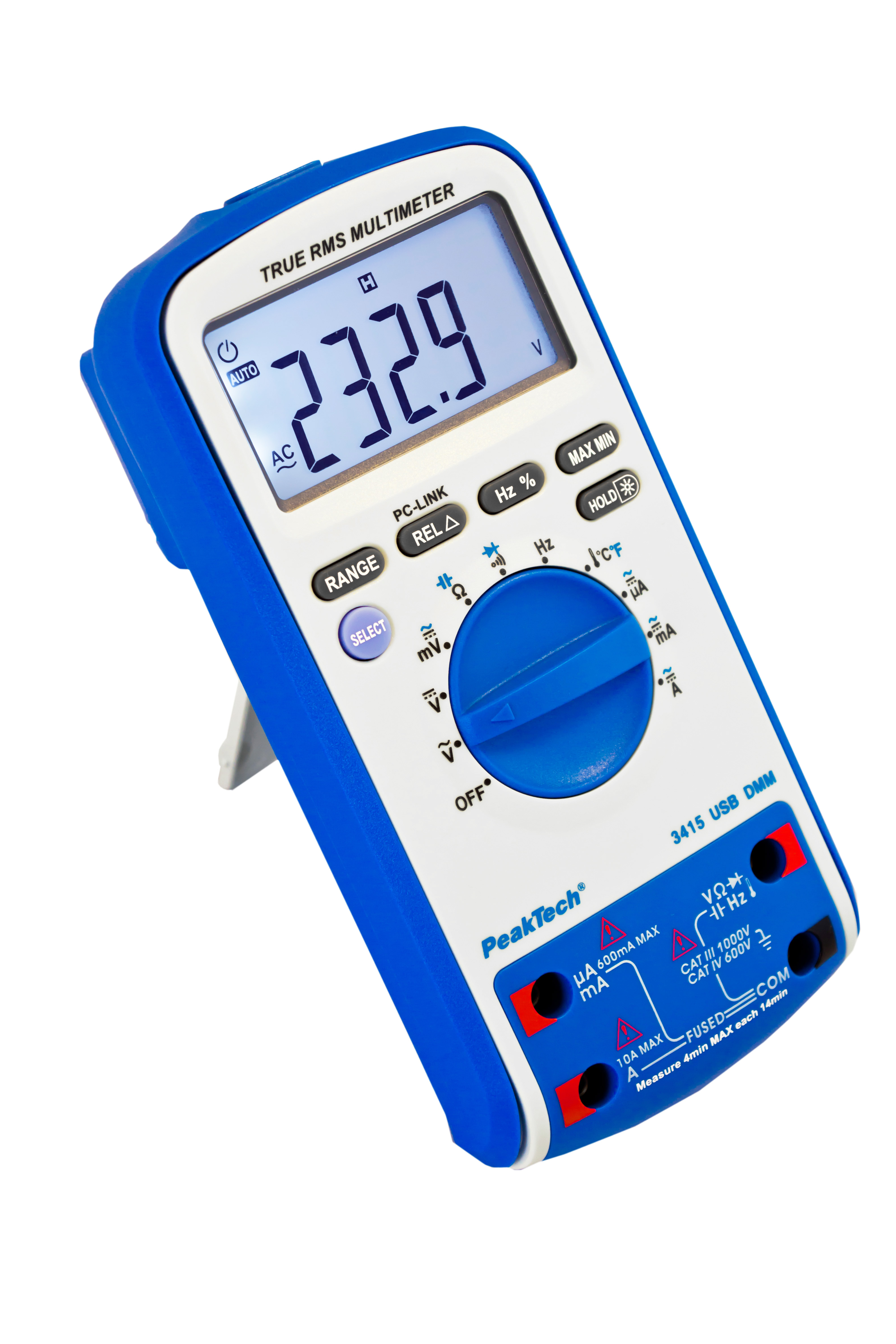 «PeakTech® P 3415» Digitalmultimeter, 6.000 Counts, TrueRMS & USB