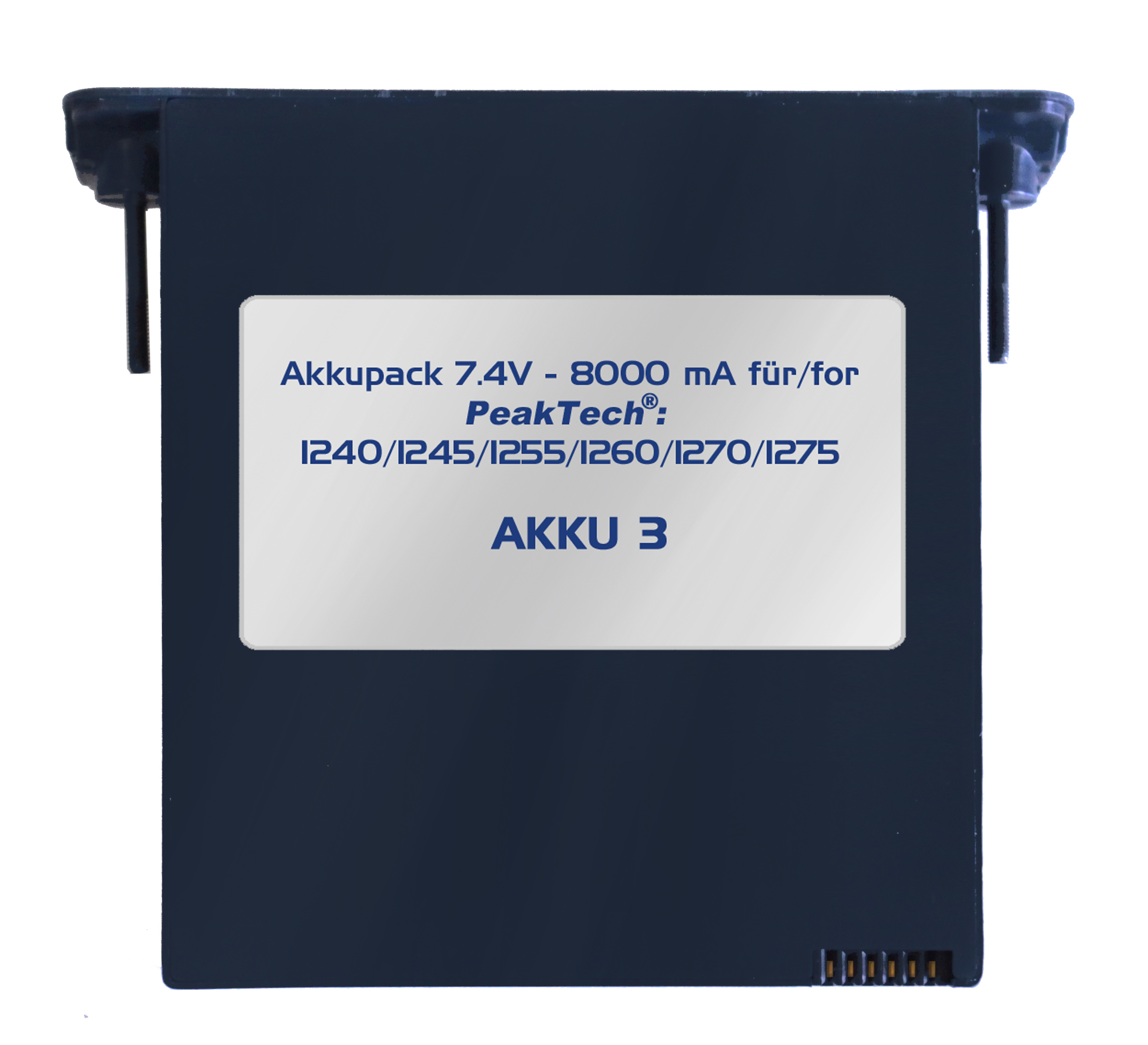 Bateria Li-Po "PeakTech® AKKU 3" 7,4 V - 8000 mA/h do PeakTech 1240/1245/1255/1260/1270/1275