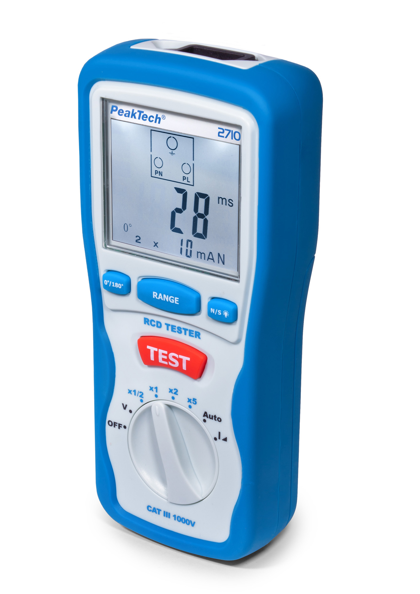 «PeakTech® P 2710» Digitaler FI / RCD Tester