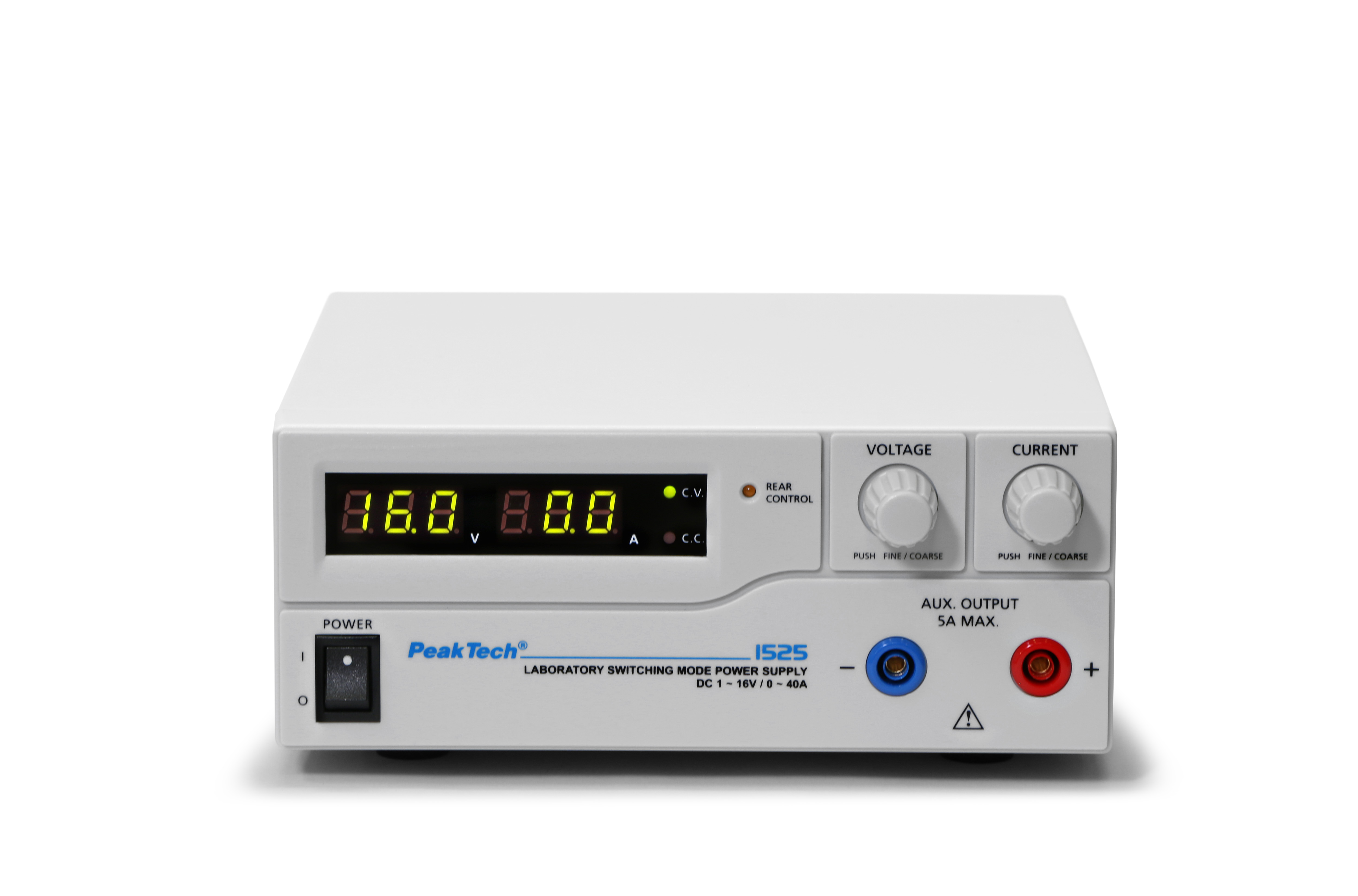 «PeakTech® P 1525» Laboratory power supply DC 1 - 16 V / 0 - 40 A