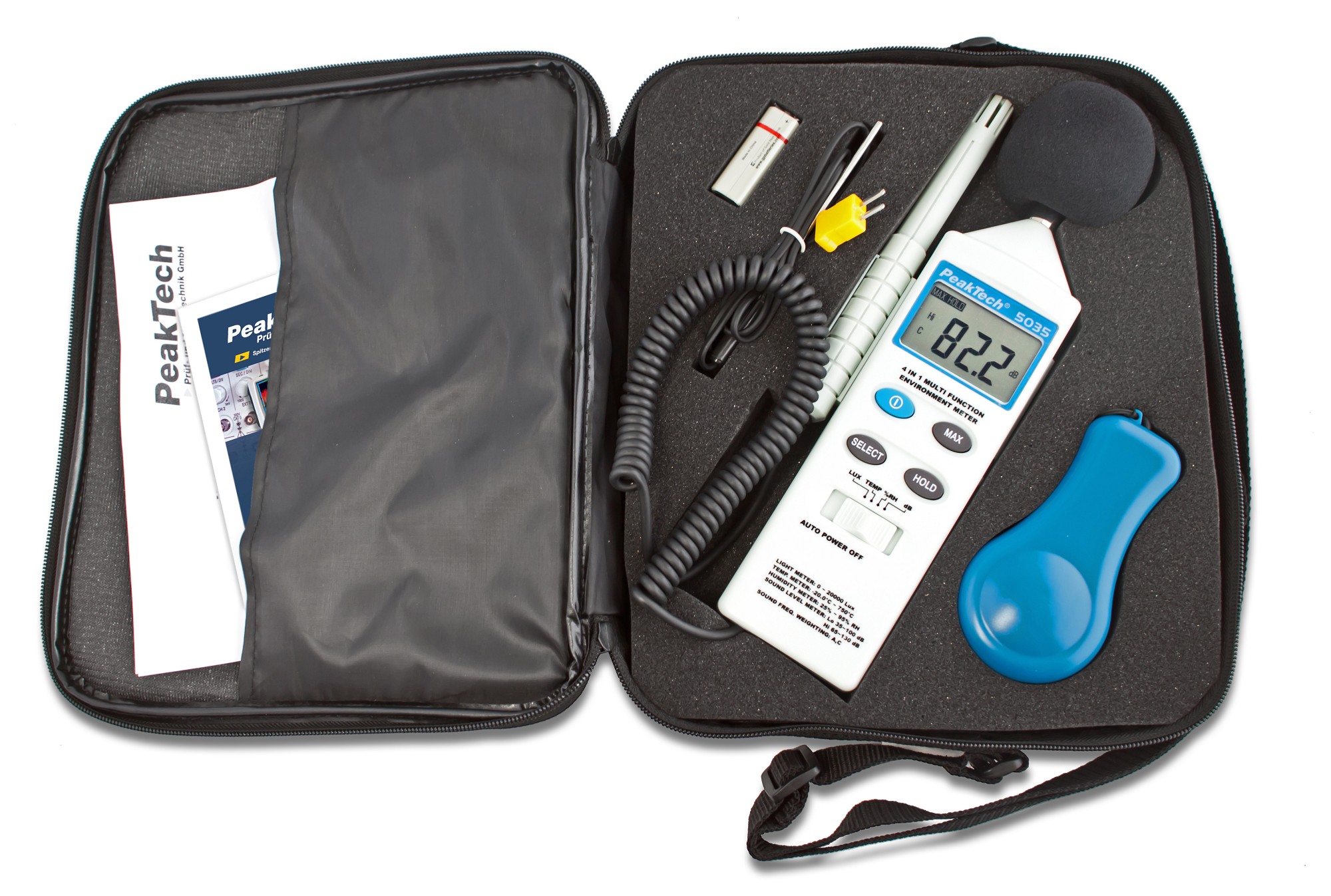 «PeakTech® P 5035» Multifunction environment tester «PeakTech® P 5035» Multifunction environment tester