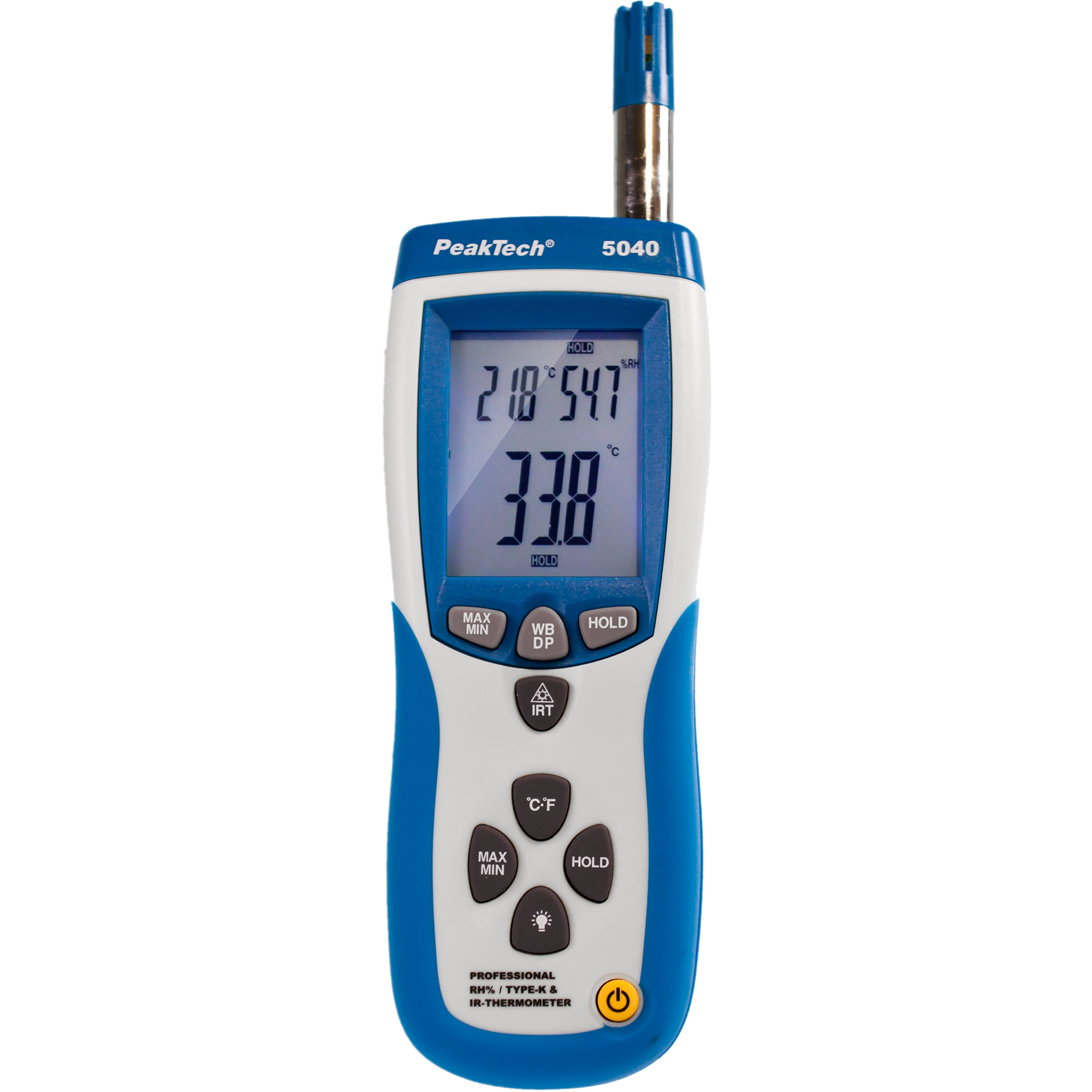 «PeakTech® P 5040» IR Thermo-Hygrometer ~ -50 ... +500°C ~ 0 .. 100% RH ~ mit USB-Schnittstelle