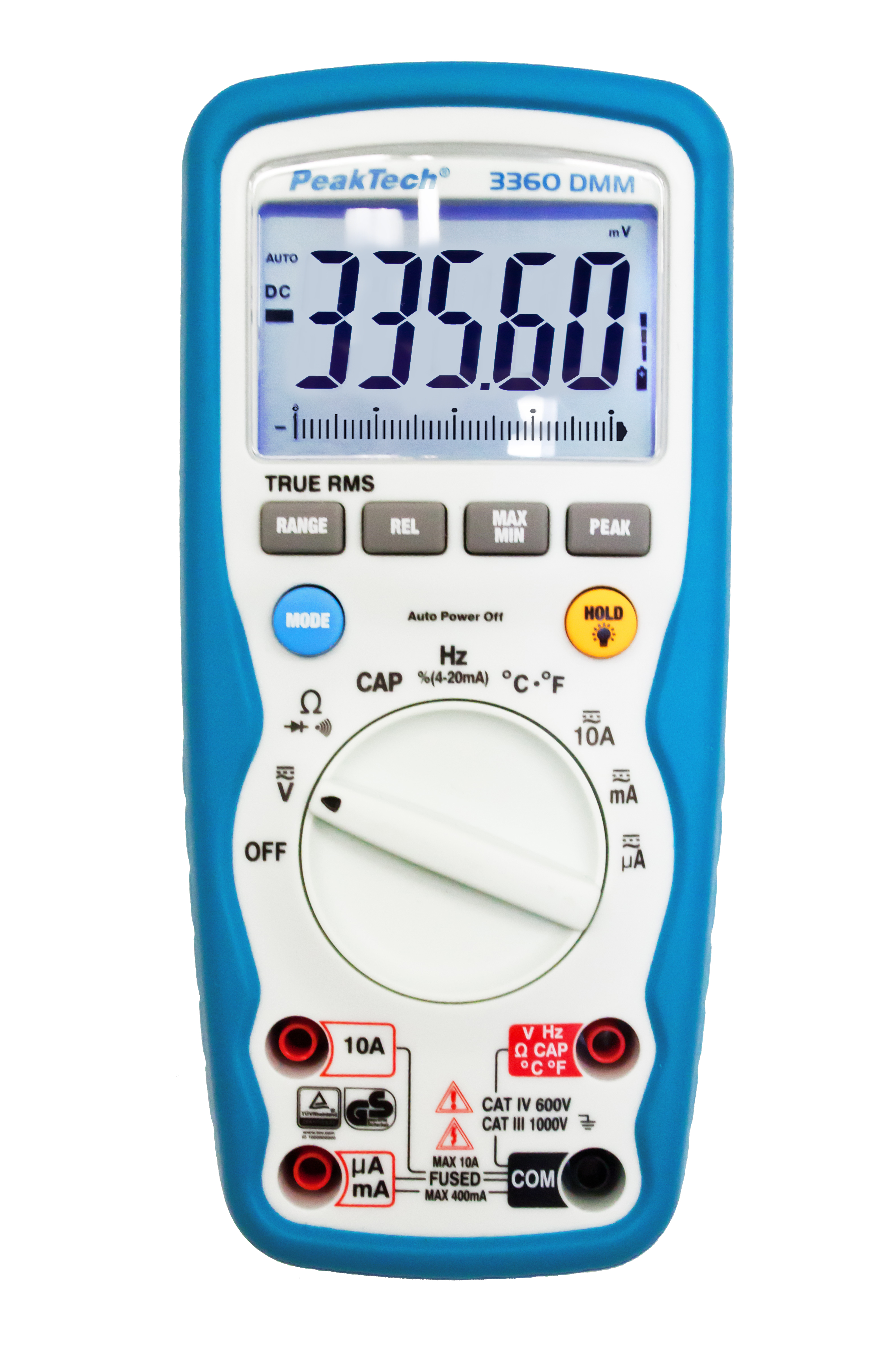 «PeakTech® P 3360» Digitalmultimeter, 40.000 Counts, IP67 mit TrueRMS