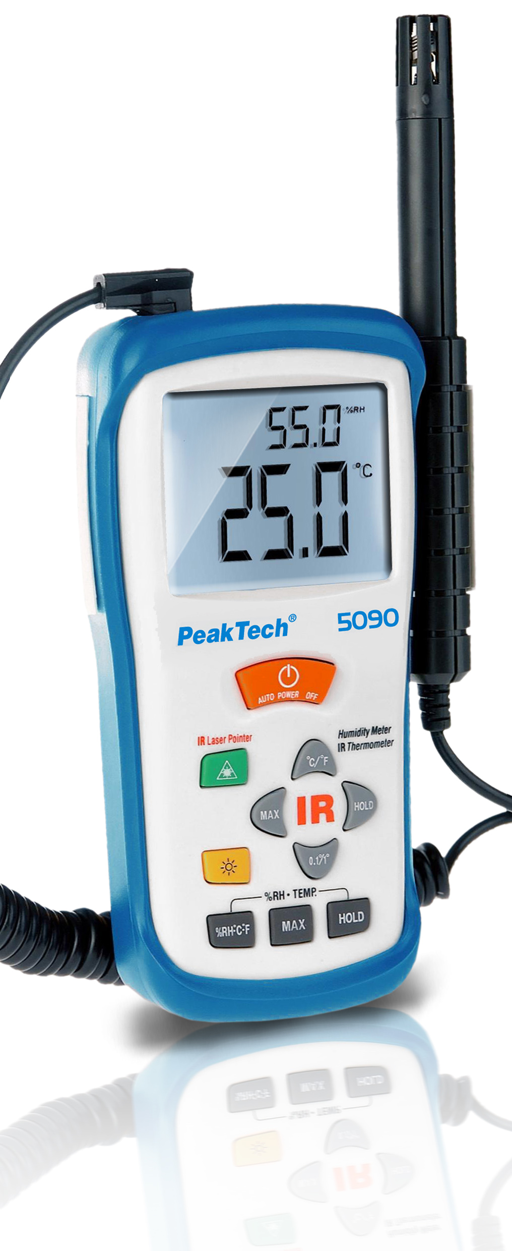 «PeakTech® P 5090» Misuratore di temperatura/umidità, -50 ... +500°C