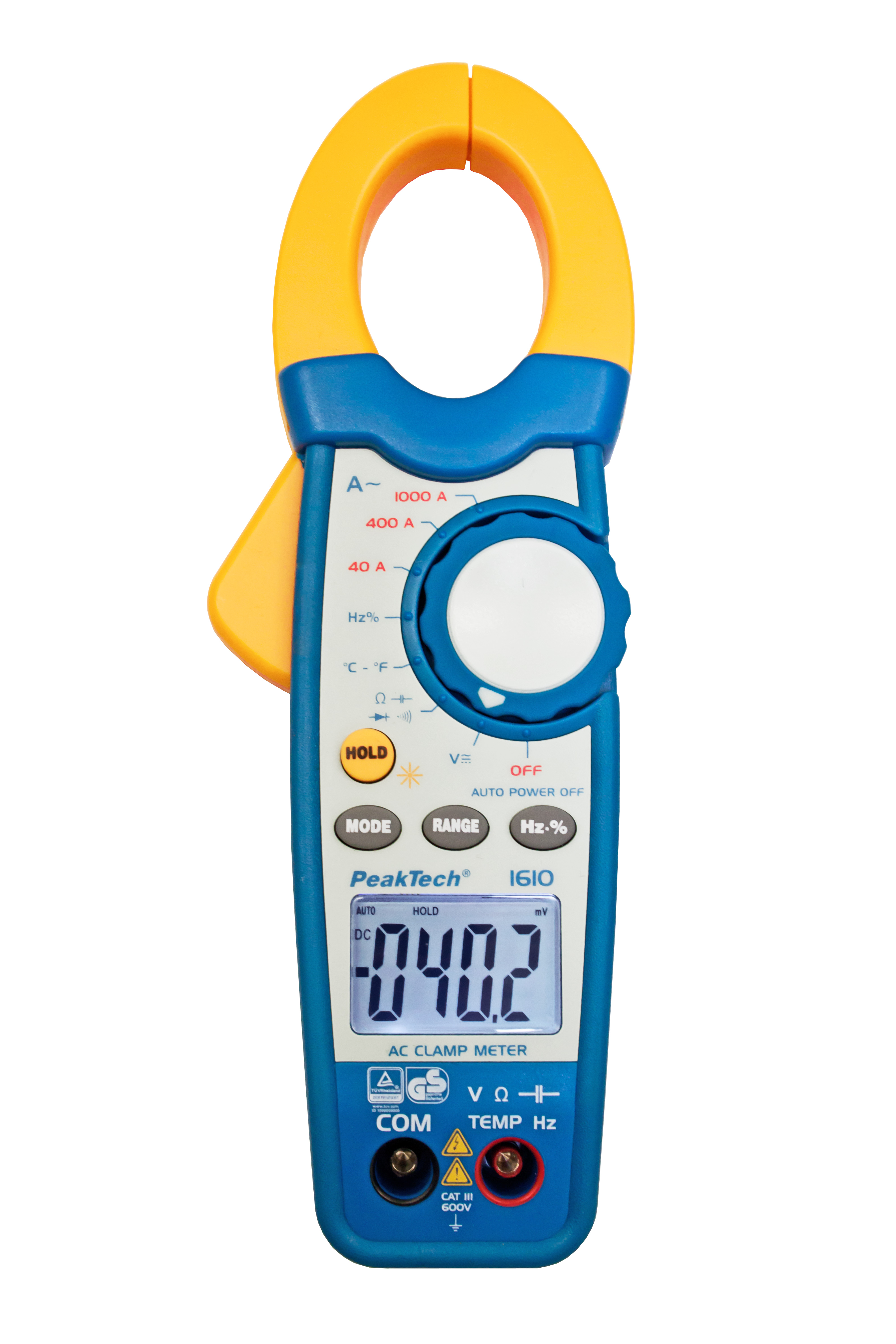 «PeakTech® P 1610» Clamp meter 4,000 counts 1000 A AC