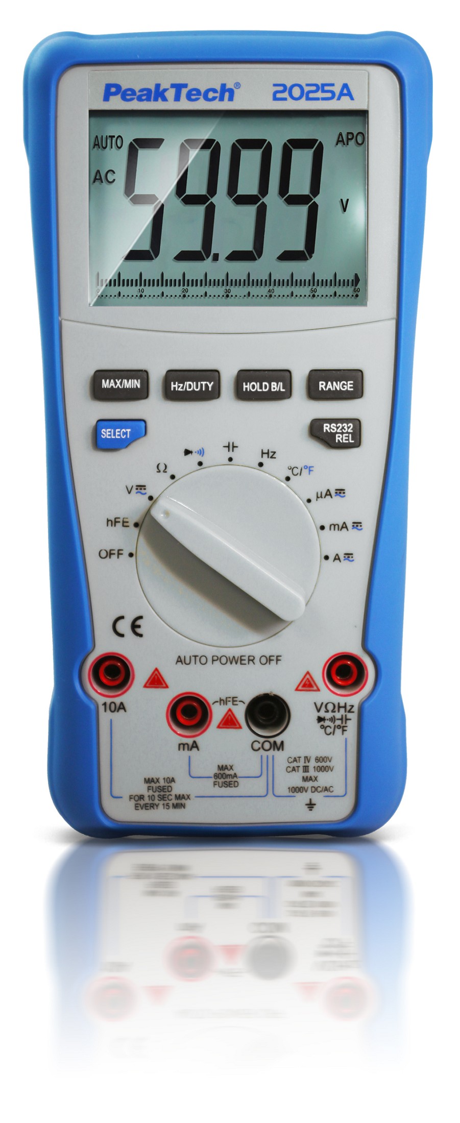 «PeakTech® P 2025 A» True RMS 1000 V Digitalmultimeter 6000 Counts, USB