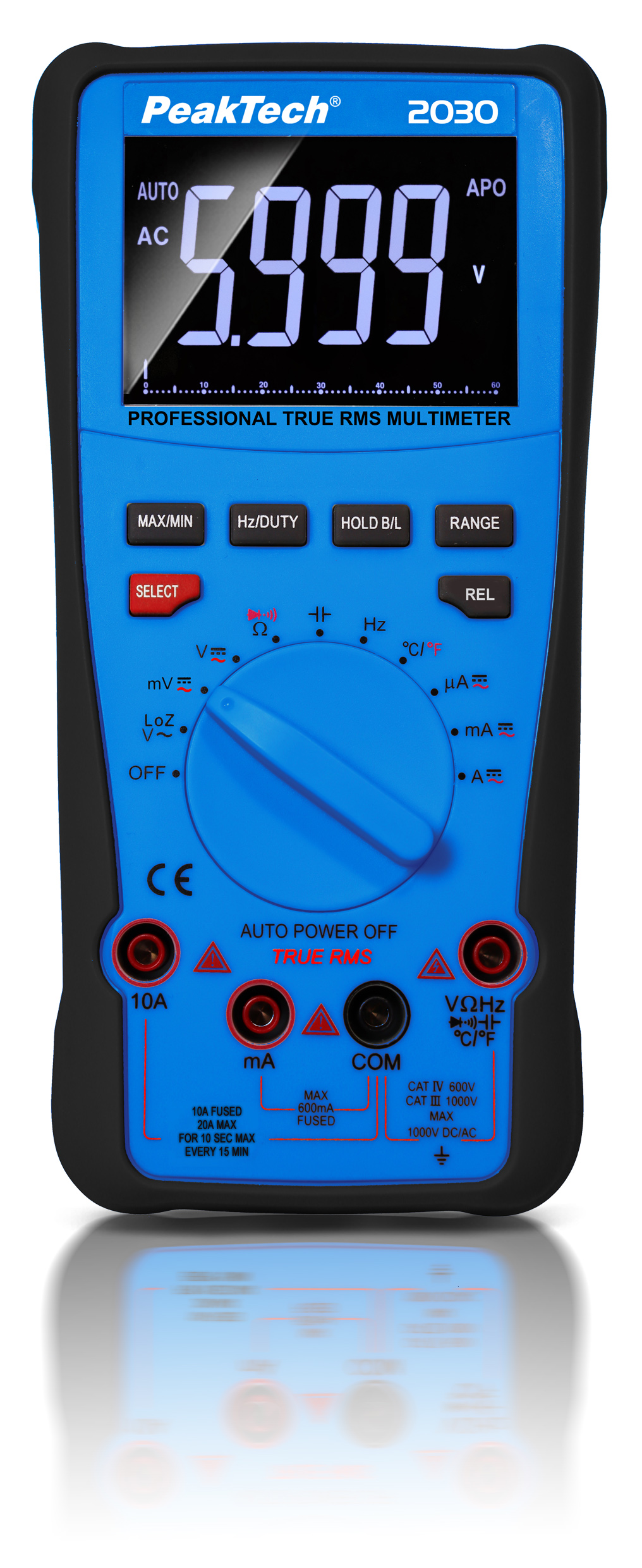 «PeakTech® P 2030» True RMS 1000 V Digitalmultimeter 6000 Counts