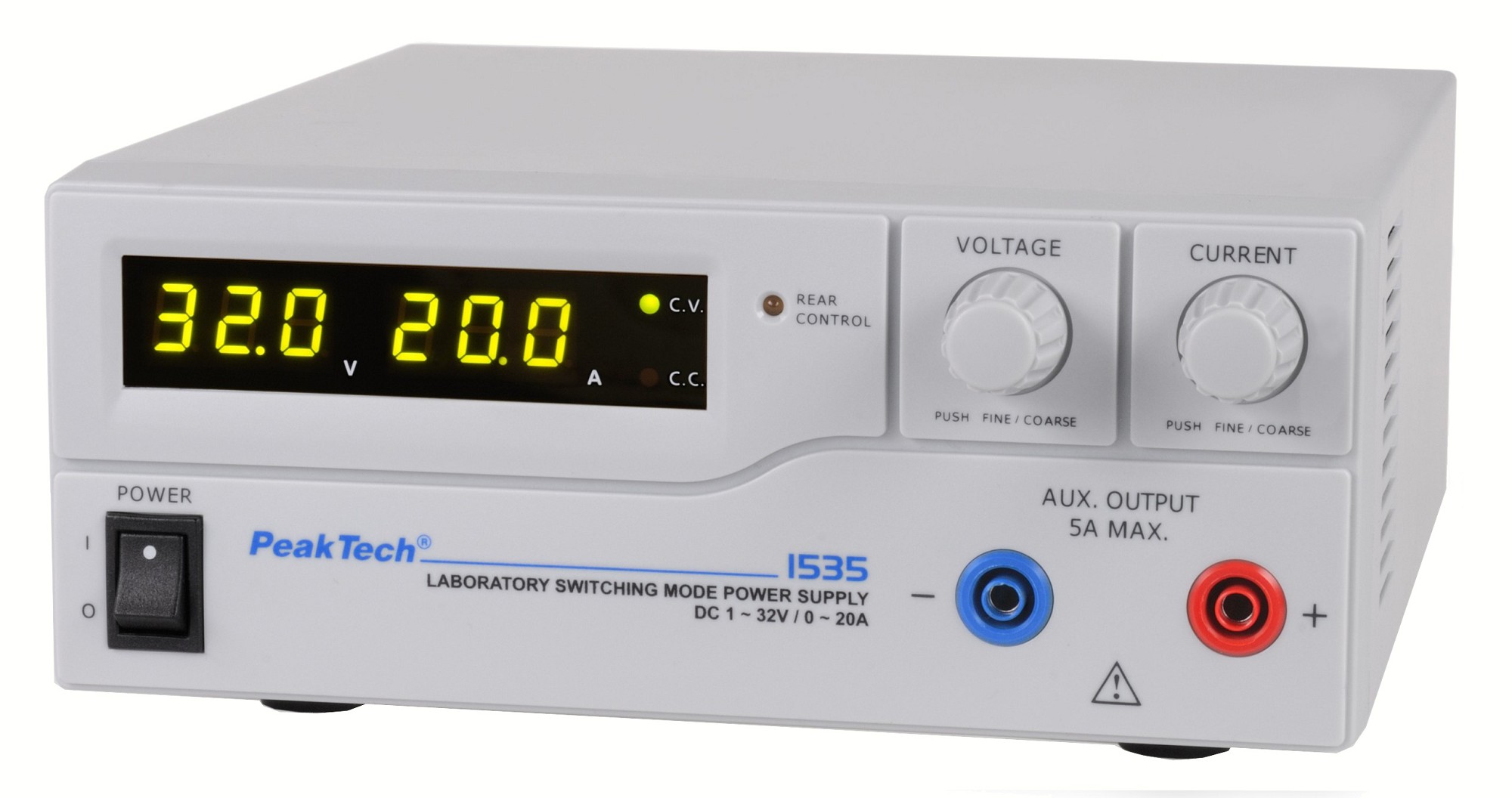 «PeakTech® P 1535» Laboratory power supply DC 1 - 32 V / 0 - 20 A