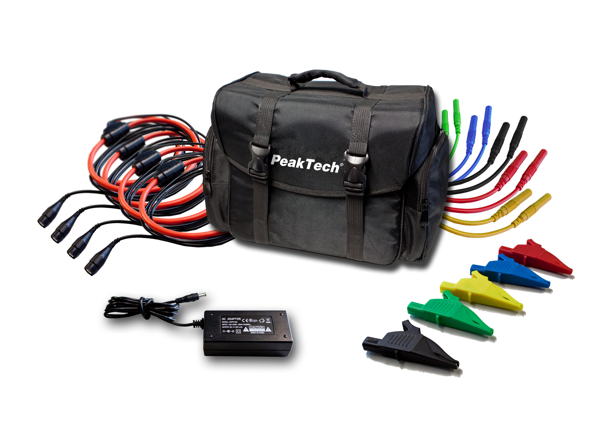 «PeakTech® P 4145» Analizador de Potencia Trifásico TFT/Datalogger