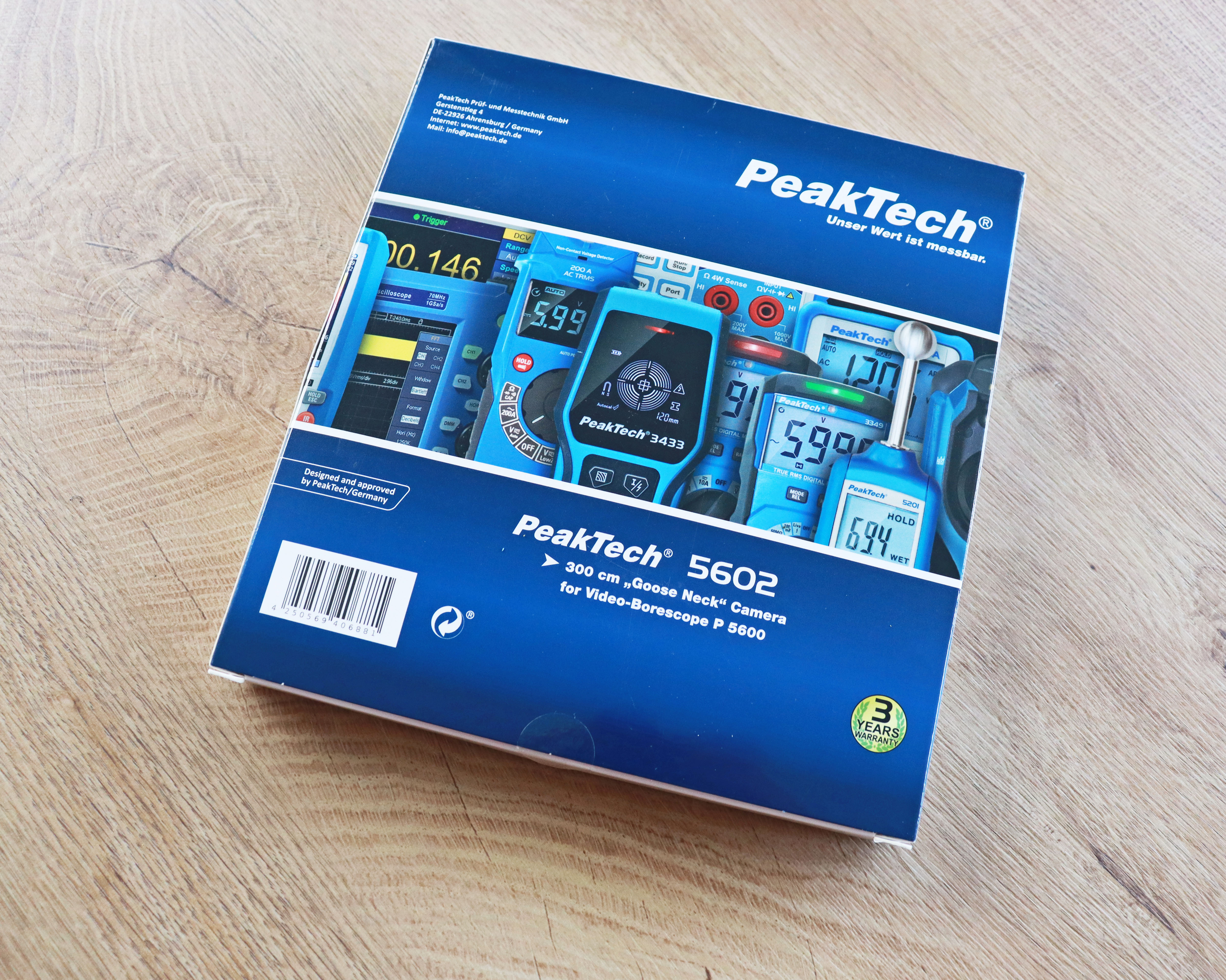 "PeakTech® P 5602" Telecamera aggiuntiva con collo d'oca da 3 metri per PeakTech 5600