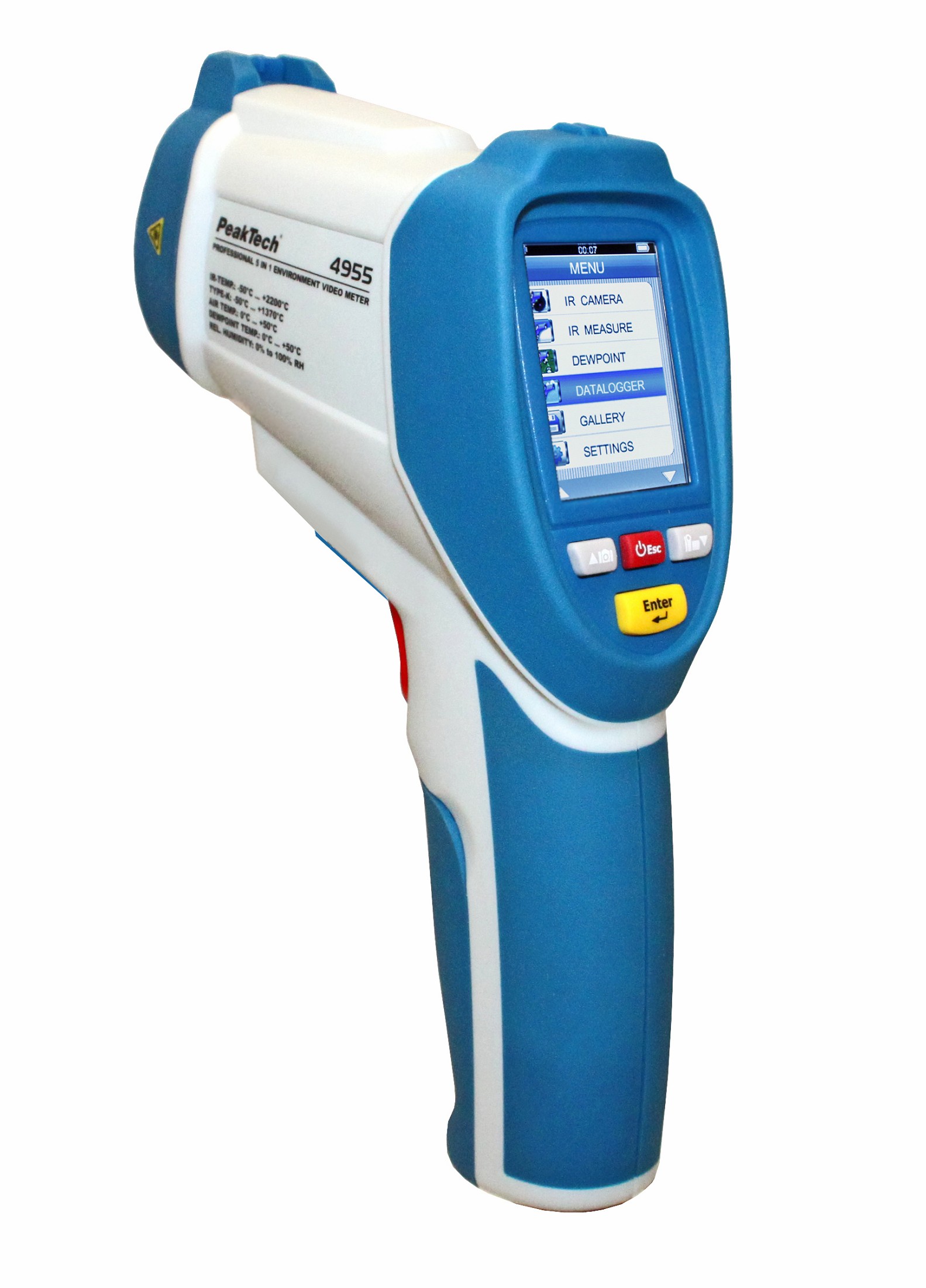 «PeakTech® P 4955» IR-Thermometer -50 … +2200°C, Datalogger, Video