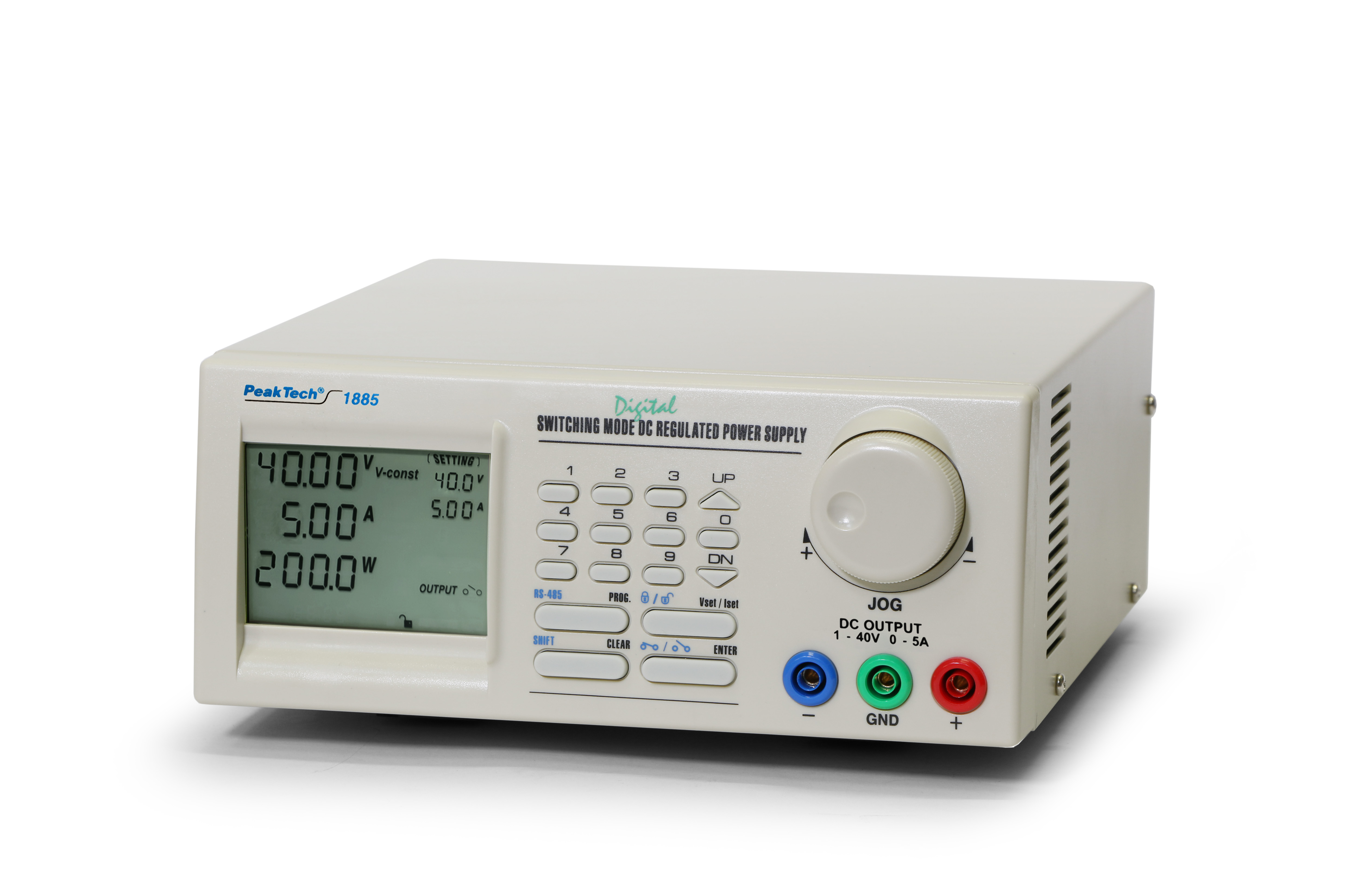 «PeakTech® P 1885» Laboratory power supply DC 1 - 40V / 0 - 5A with USB