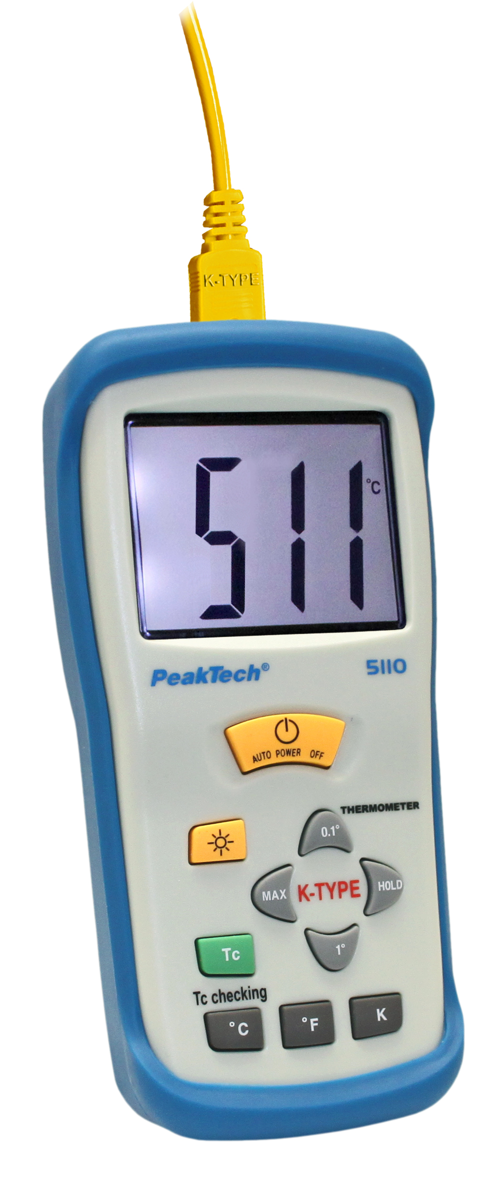 «PeakTech® P 5110» Thermomètre numérique K-Type / -50 ... + 1300 ° C