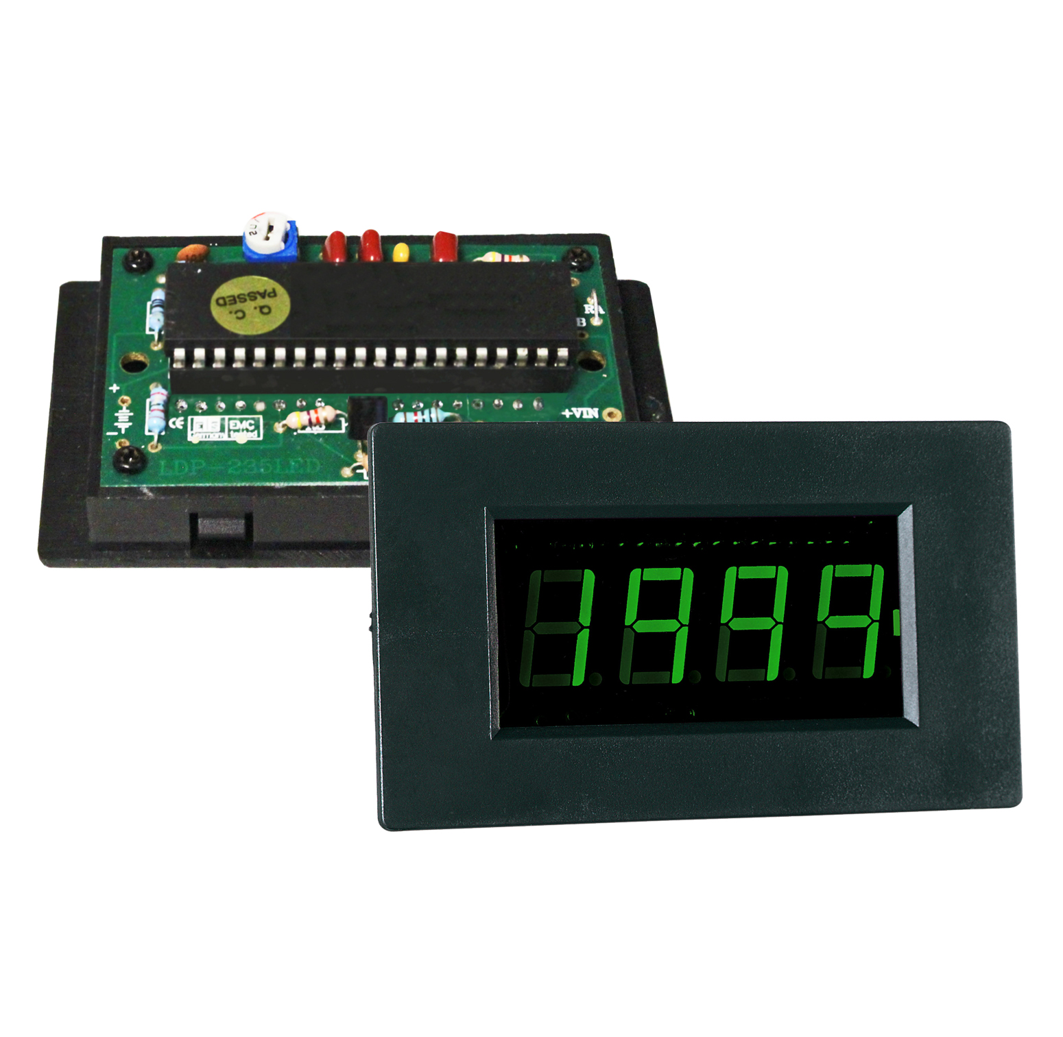 «PeakTech® LDP-240» Volt & ammeter, LCD display 14mm hight of digits