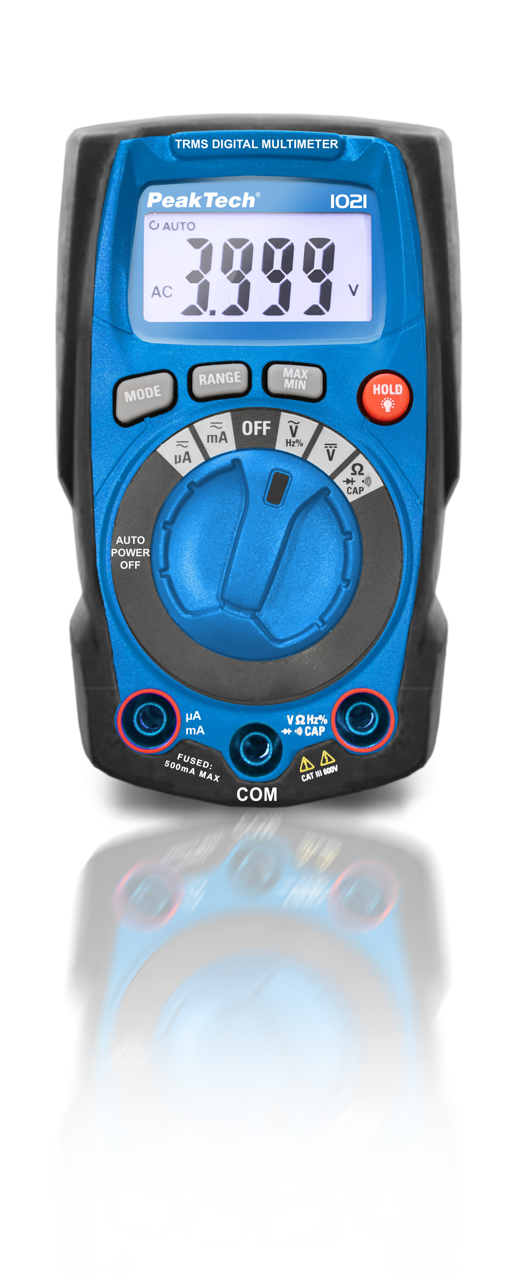 «PeakTech® P 1021» TrueRMS Digital Multimeter 4000 Counts, Auto.Range