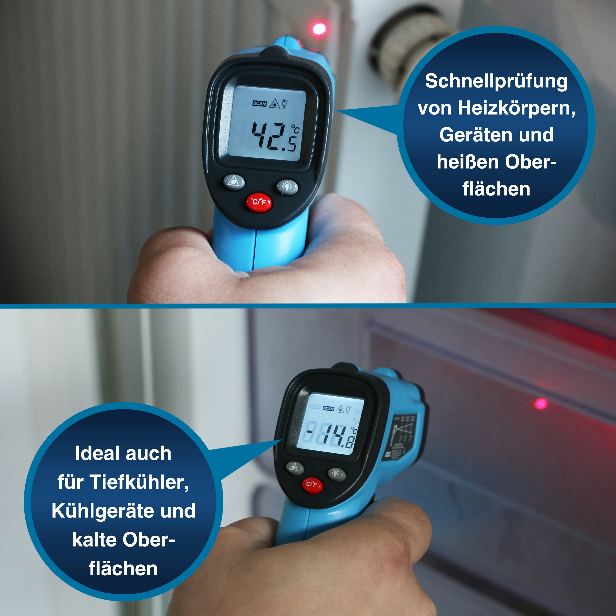 «PeakTech® P 4940» Mini IR-Thermometer -50°C ... +600°C ~ 12:1 «PeakTech® P 4940» Mini IR-Thermometer -50°C ... +600°C ~ 12:1