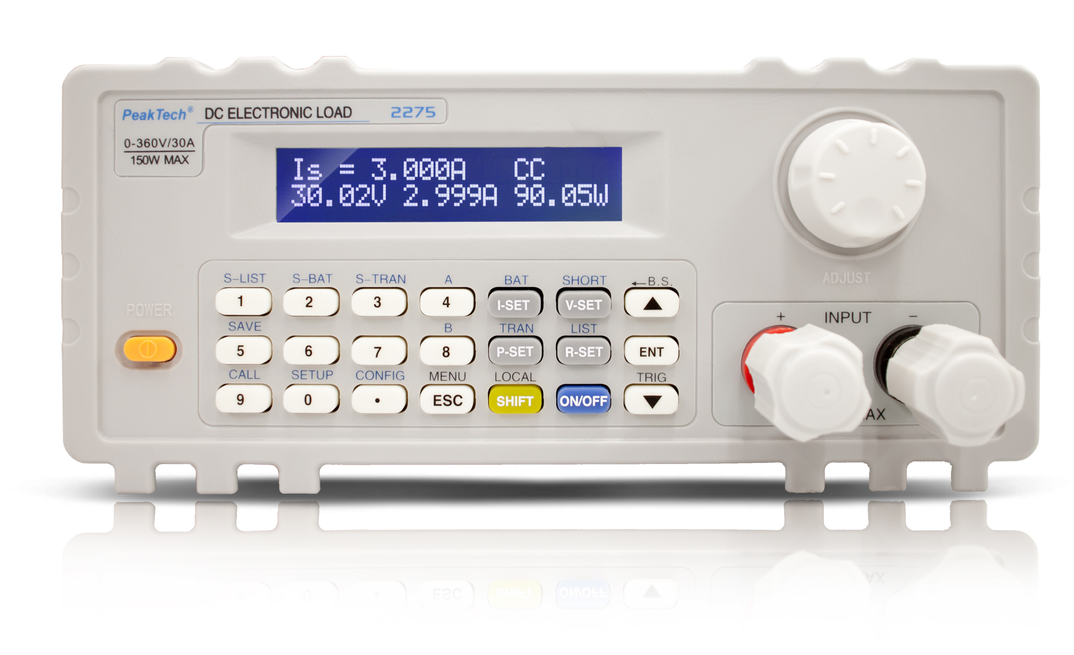 «PeakTech® P 2275» DC electronic load with USB