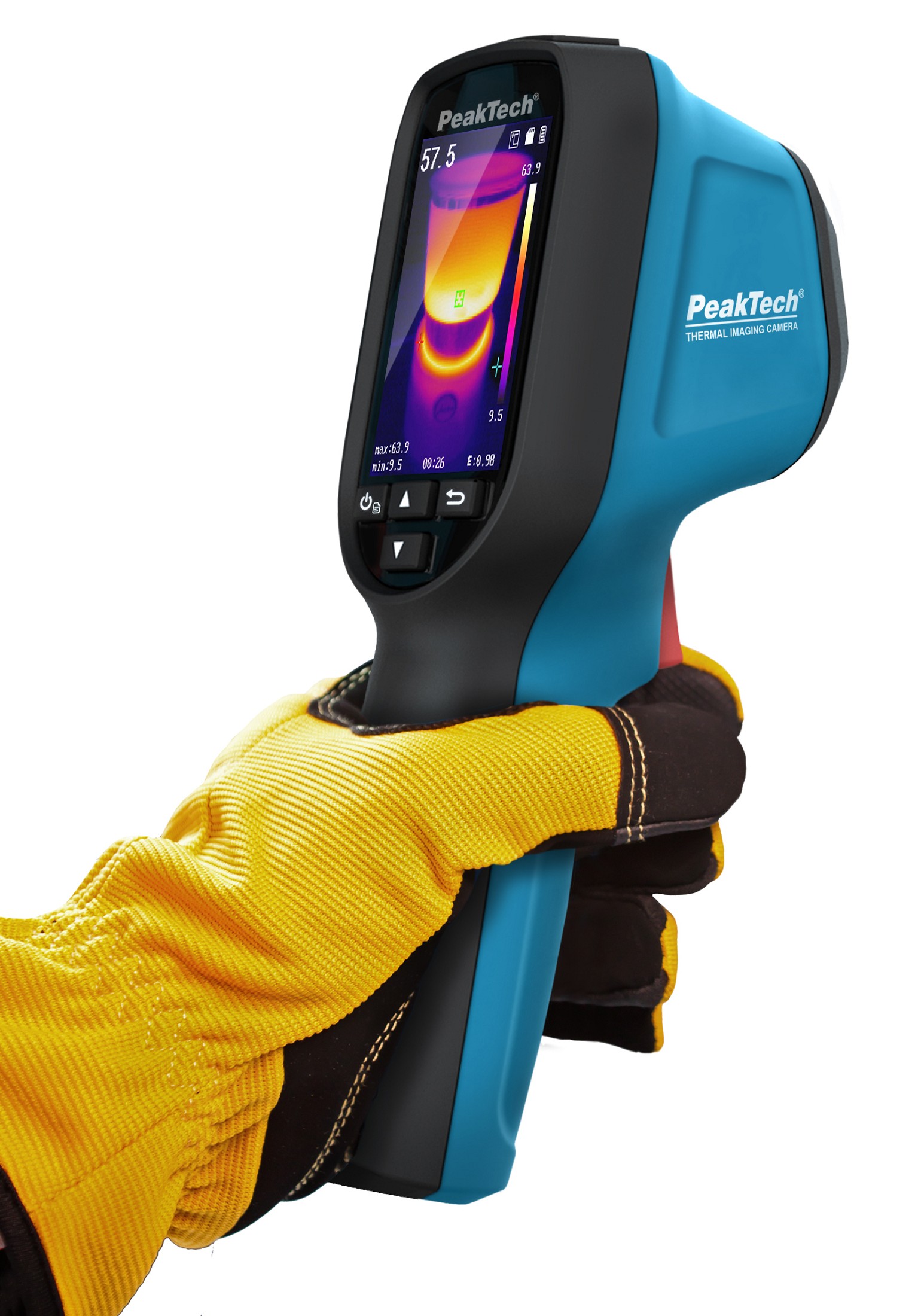 «PeakTech® P 5615» Thermal imaging camera 160x120 px. -20°C ... 550°C
