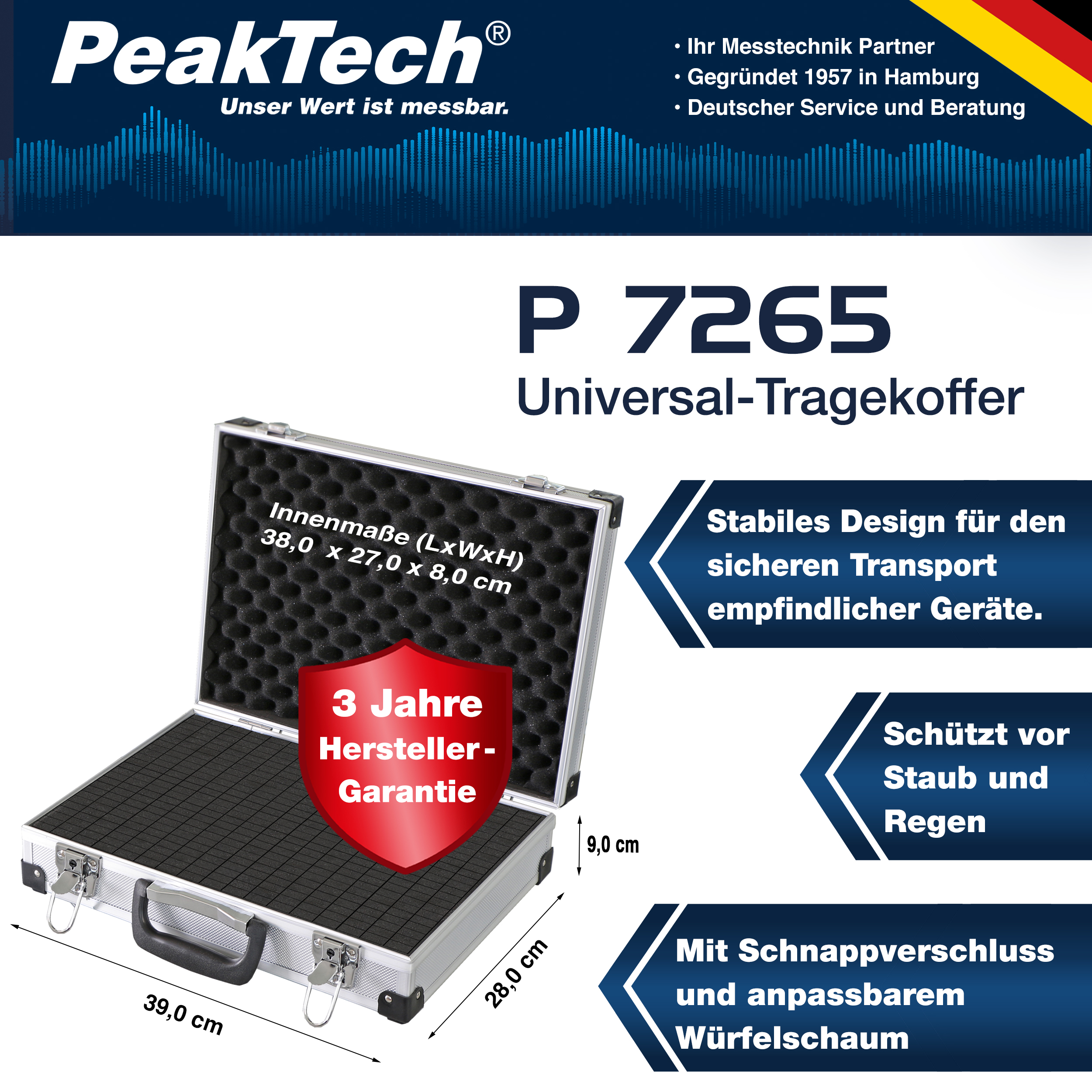 «PeakTech® P 7265» Custodia per strumenti di misura