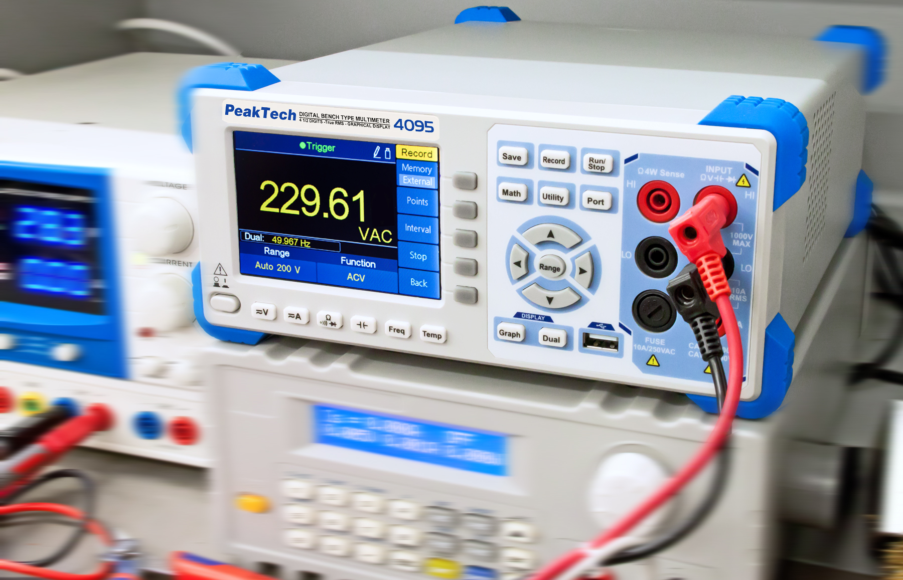 «PeakTech® P 4095» Graphical bench multimeter, 60.000 counts with TFT