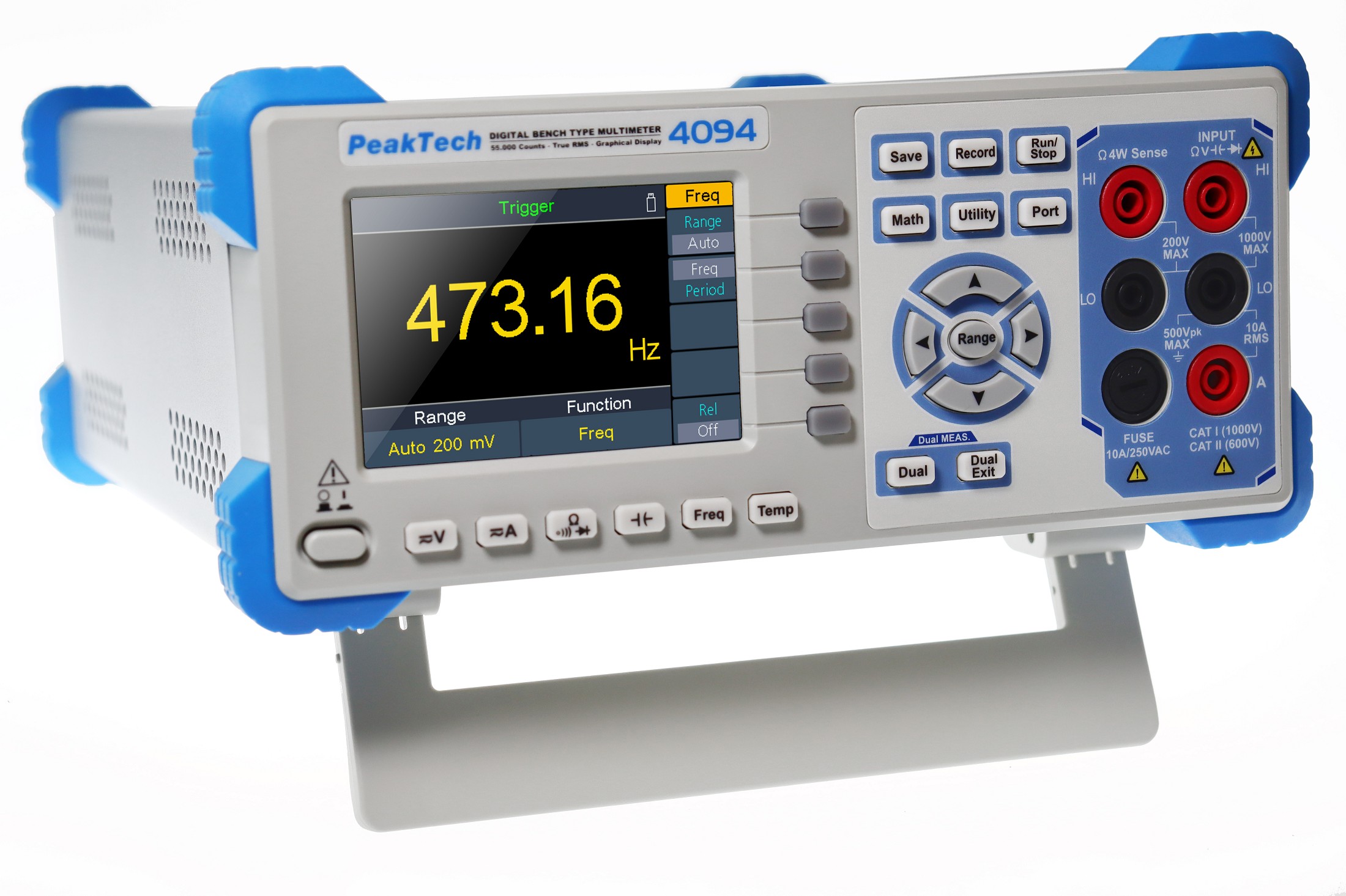 «PeakTech® P 4094» Graphical bench multimeter, 55.000 counts with TFT