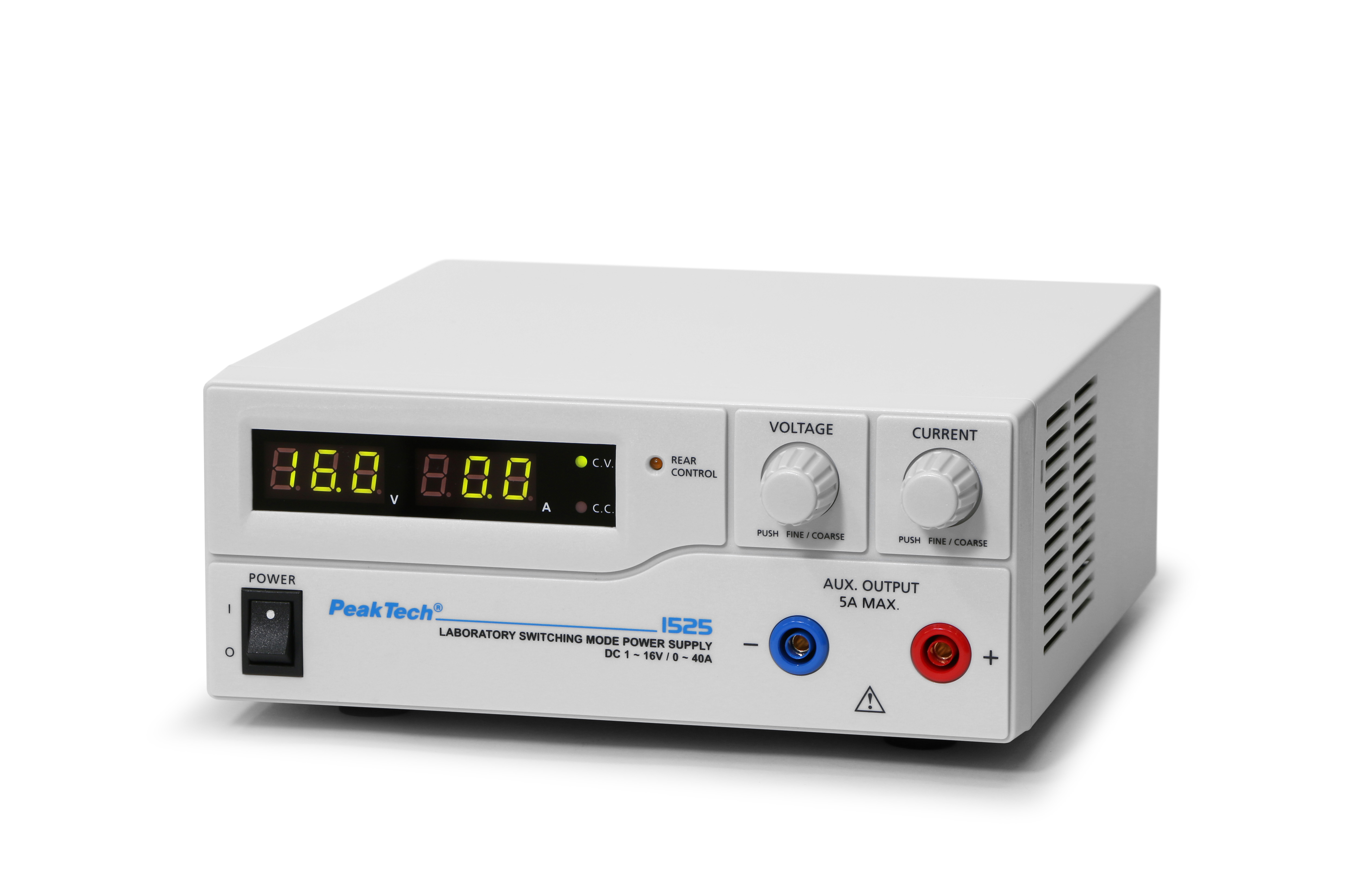 «PeakTech® P 1525» Laboratory power supply DC 1 - 16 V / 0 - 40 A