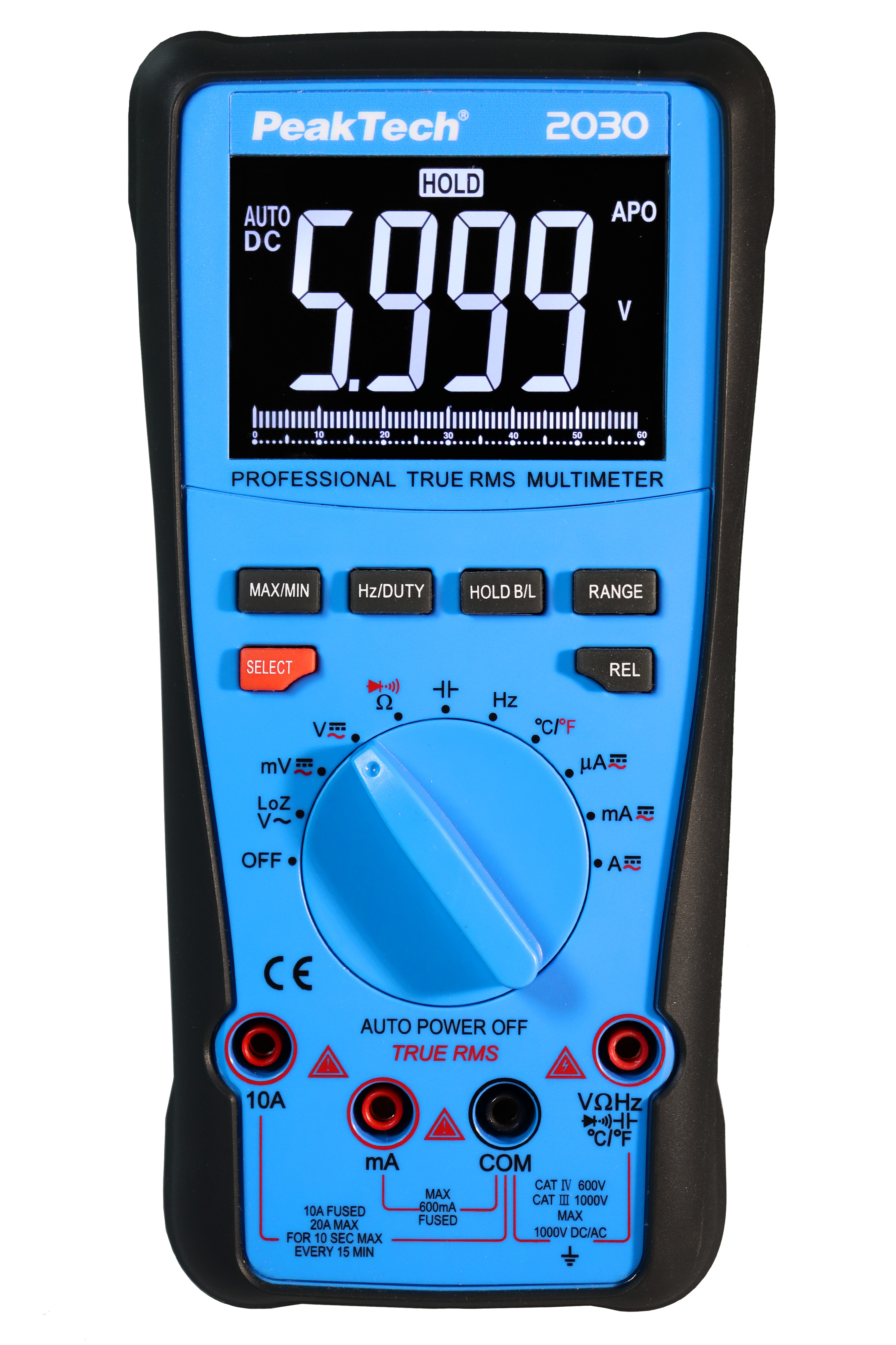 «PeakTech® P 2030» True RMS 1000V Digital Multimeter 6000 Counts