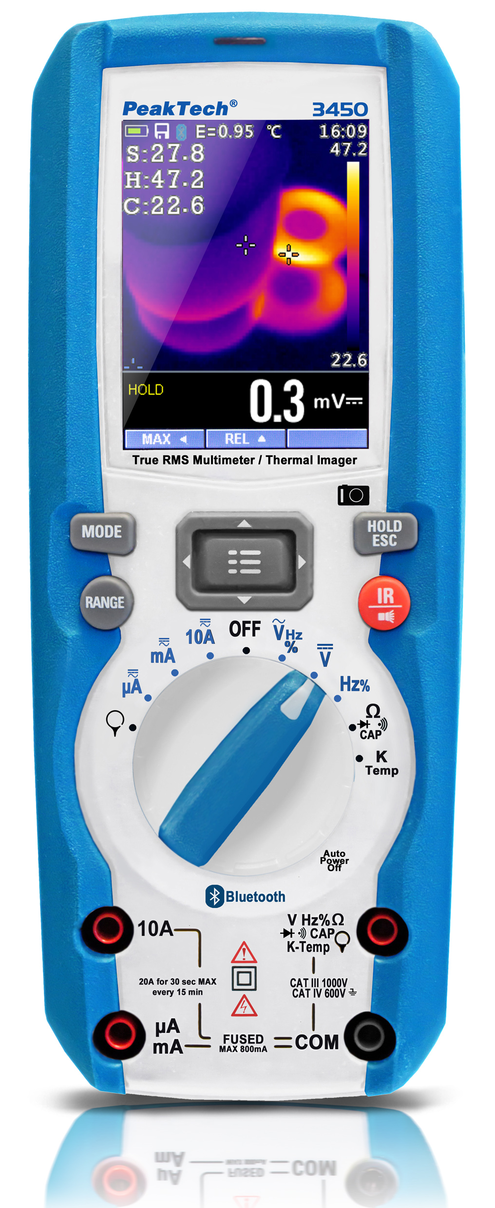 «PeakTech® P 3450» TrueRMS multimeter & thermal imaging camera