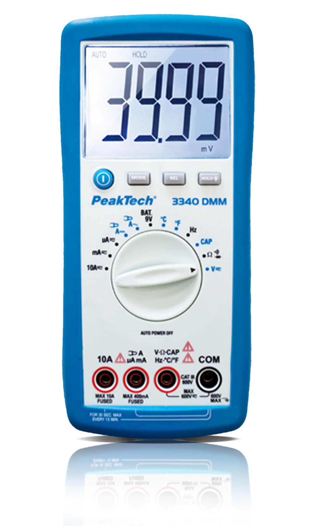 «PeakTech® P 3340» Multimetr cyfrowy, 4000 zliczeń, 600 V AC/DC