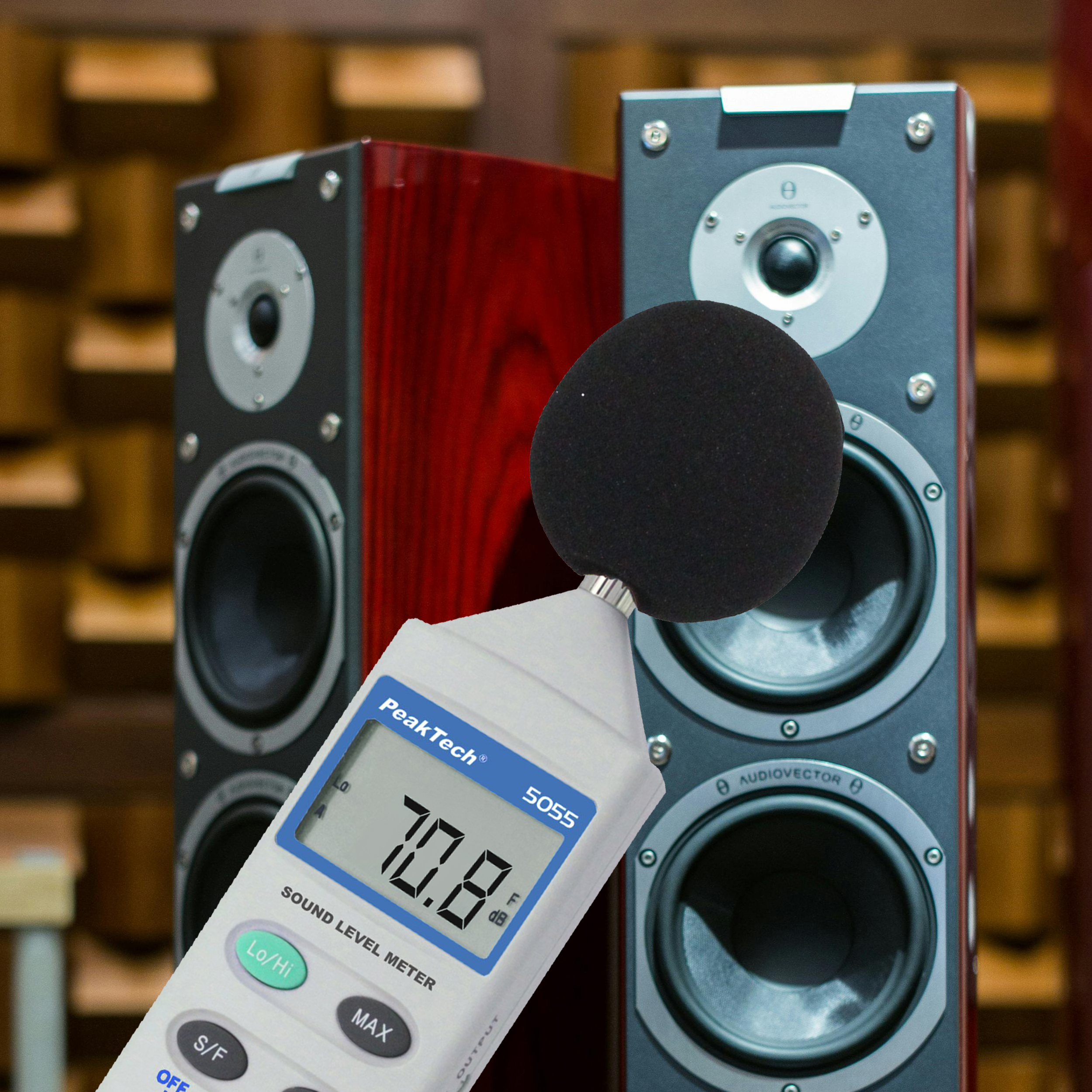 «PeakTech® P 5055» Digital Sound Level Meter, 3 1/2-digit